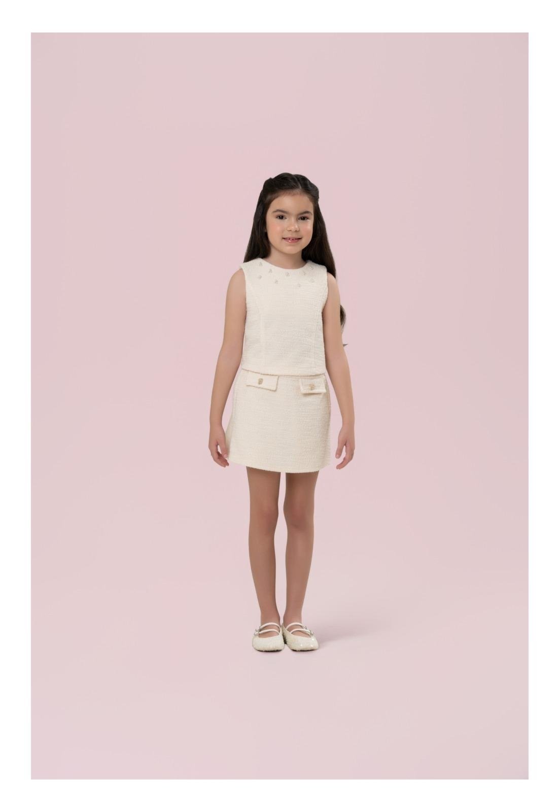 Infantil - Conjunto Shorts Saia Amarelo Social Petit Cherie 10 Amarelo