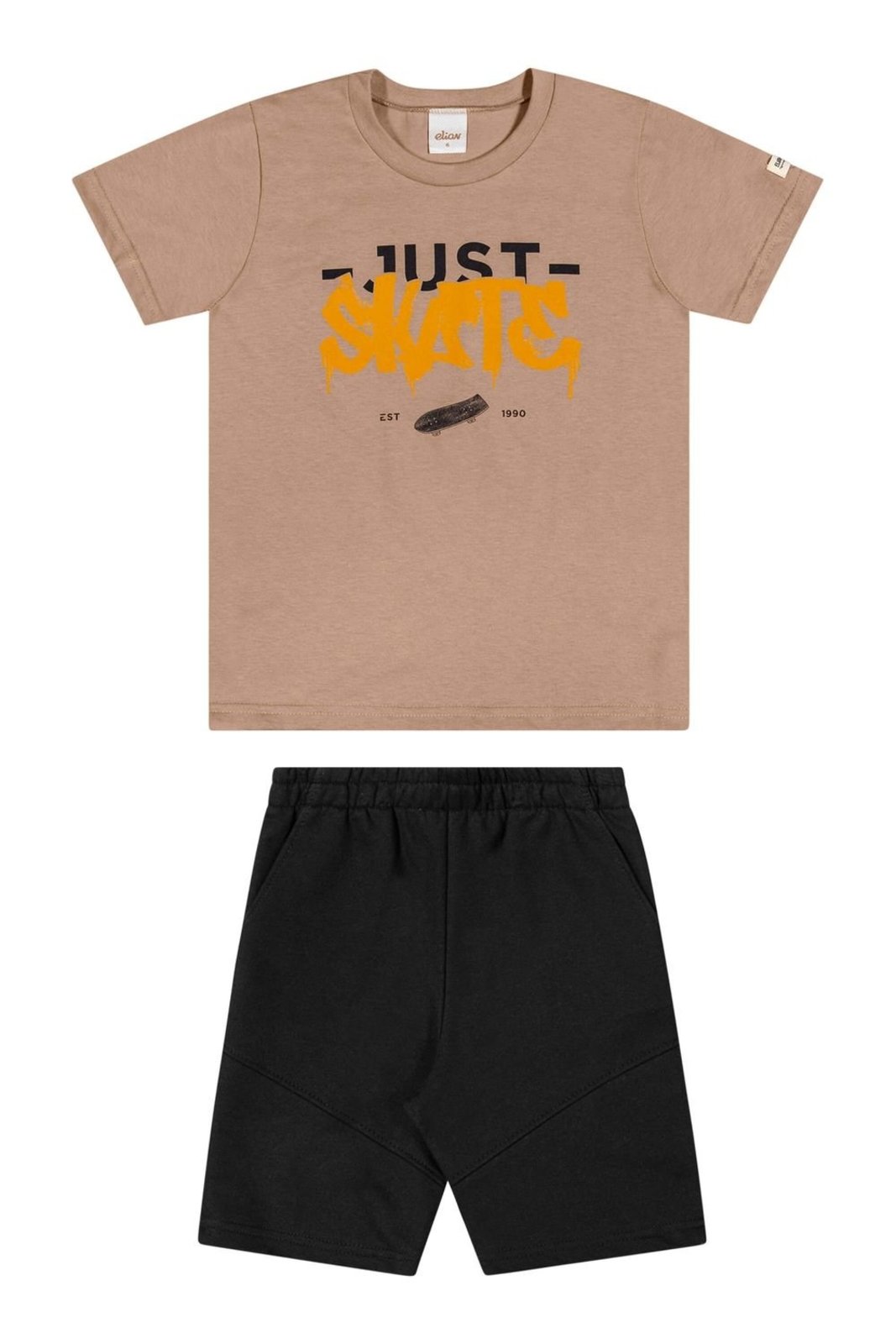 Infantil - Conjunto Curto Menino Urban Elian Marrom