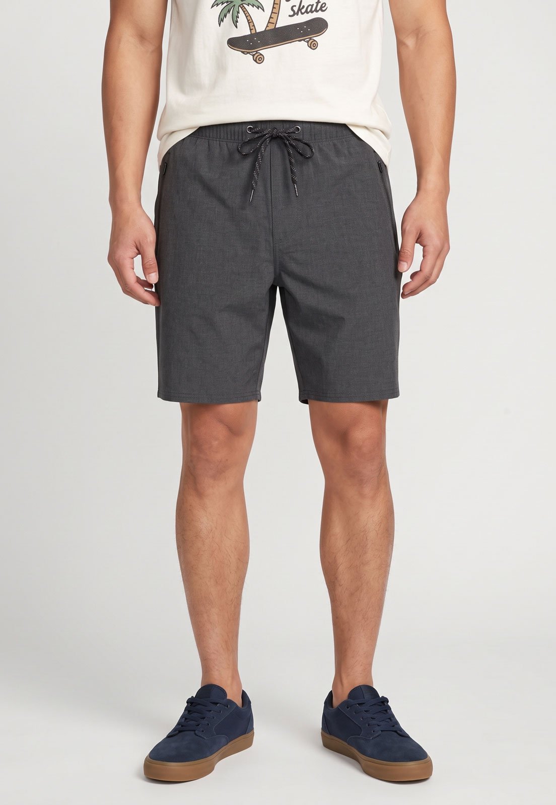 Bermuda Masculina RVCA Brodie Hybrid Preta