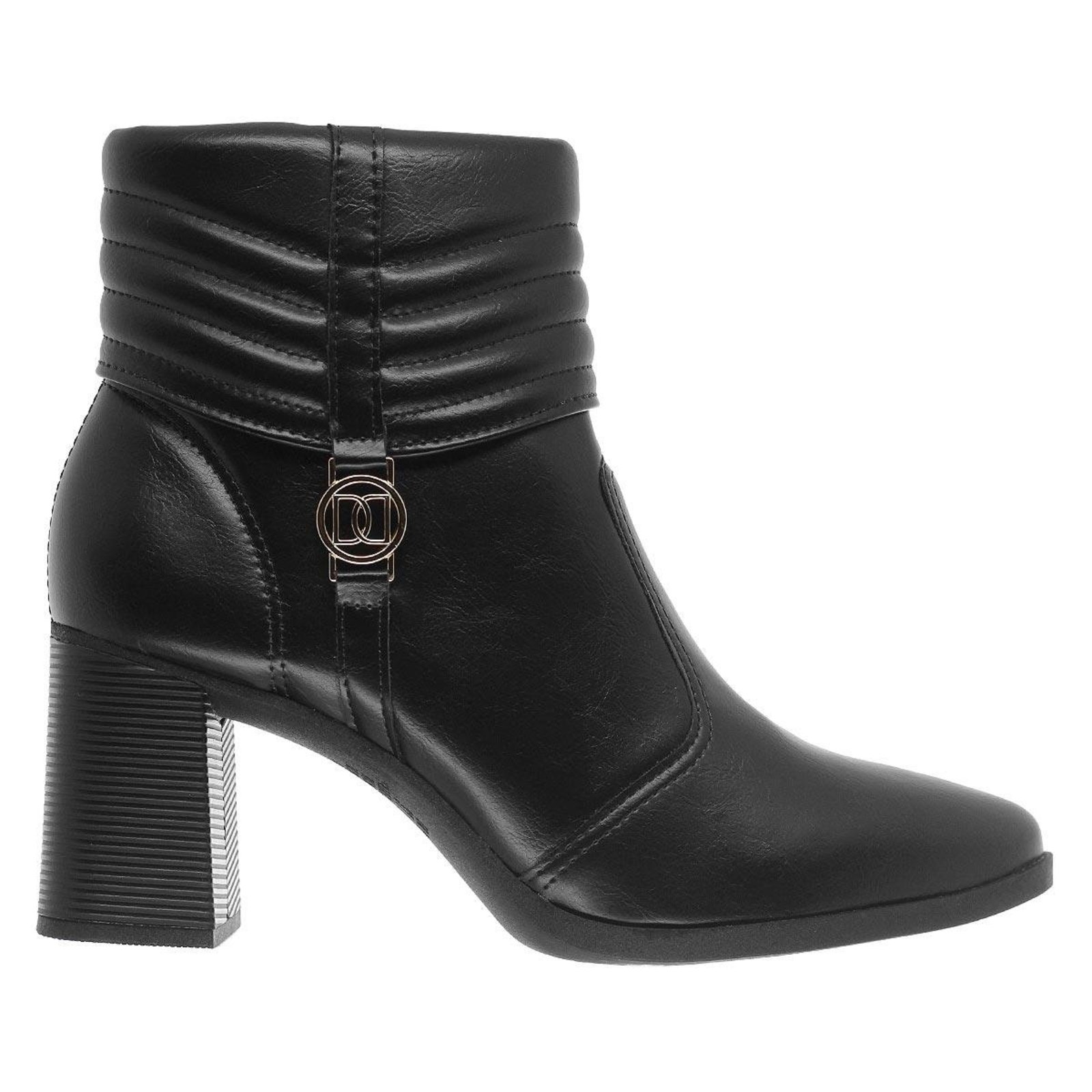 Bota Cano Curto Feminina Dakota D2161 Preta