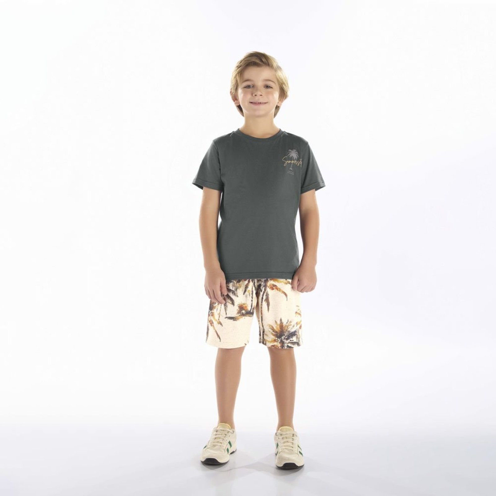 Infantil - Conjunto Menino - Cinza - 52371-1280
