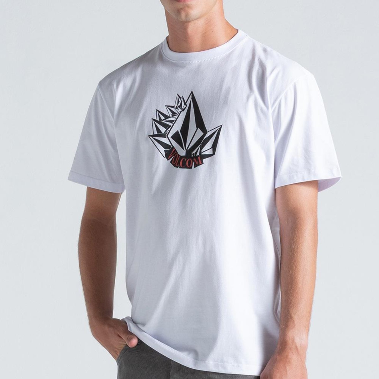 Camiseta Volcom Shmoot WT26 Masculina Branco