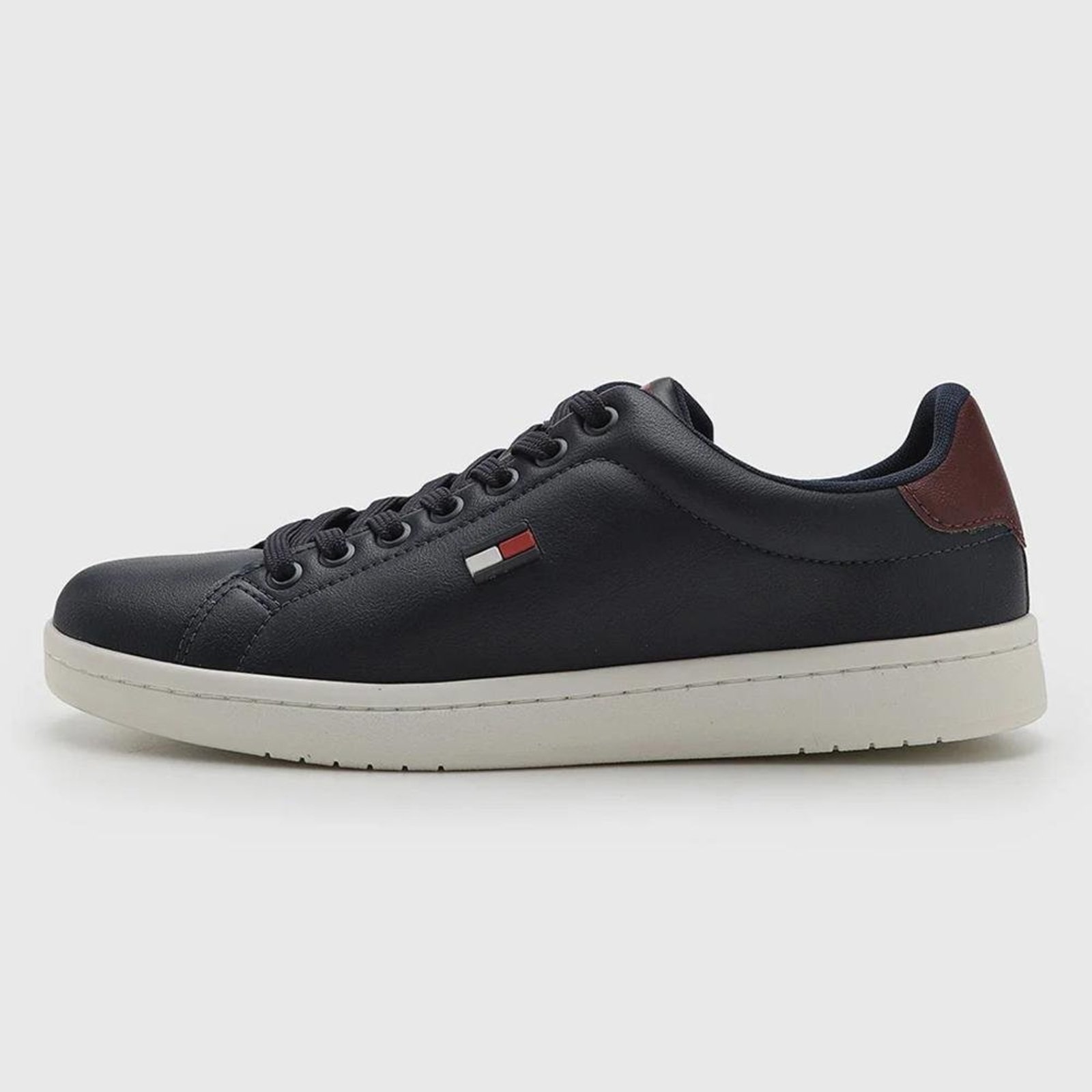 Tênis Tommy Hilfiger Flag Low Cut Lace-Up Desert Sky