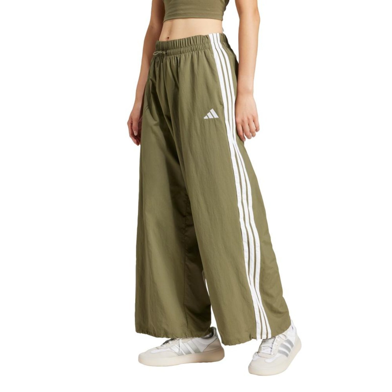Calça Malha Parachute Essentials Três Listras Lifestyle adidas Sportswear Verde