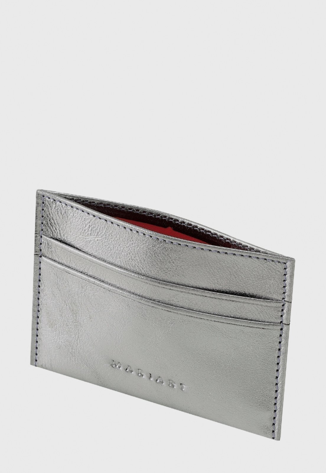 Vista 3 Porta-Cartão de Couro Mariart 750 Mariart prata