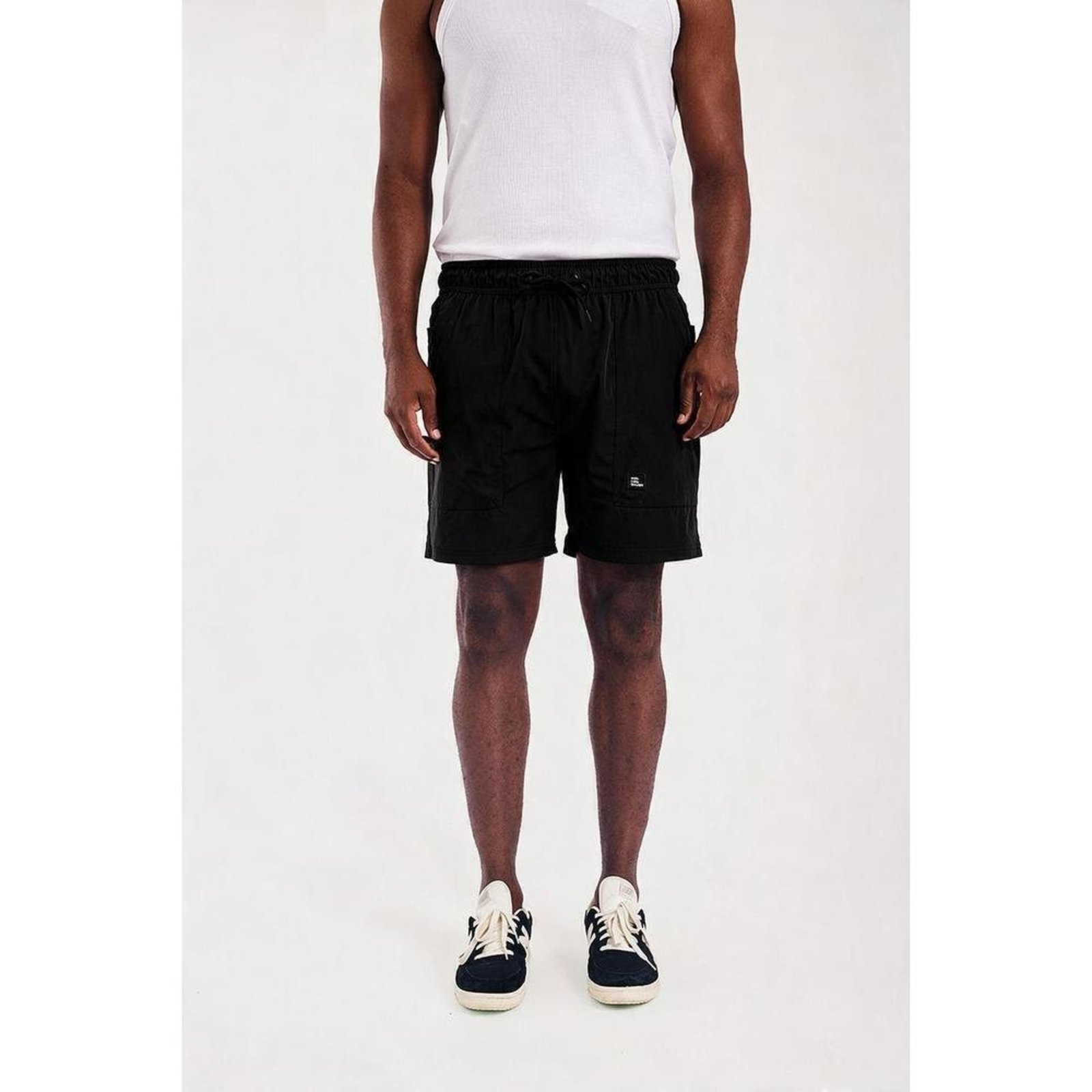 Shorts Elastico Concreto Preto