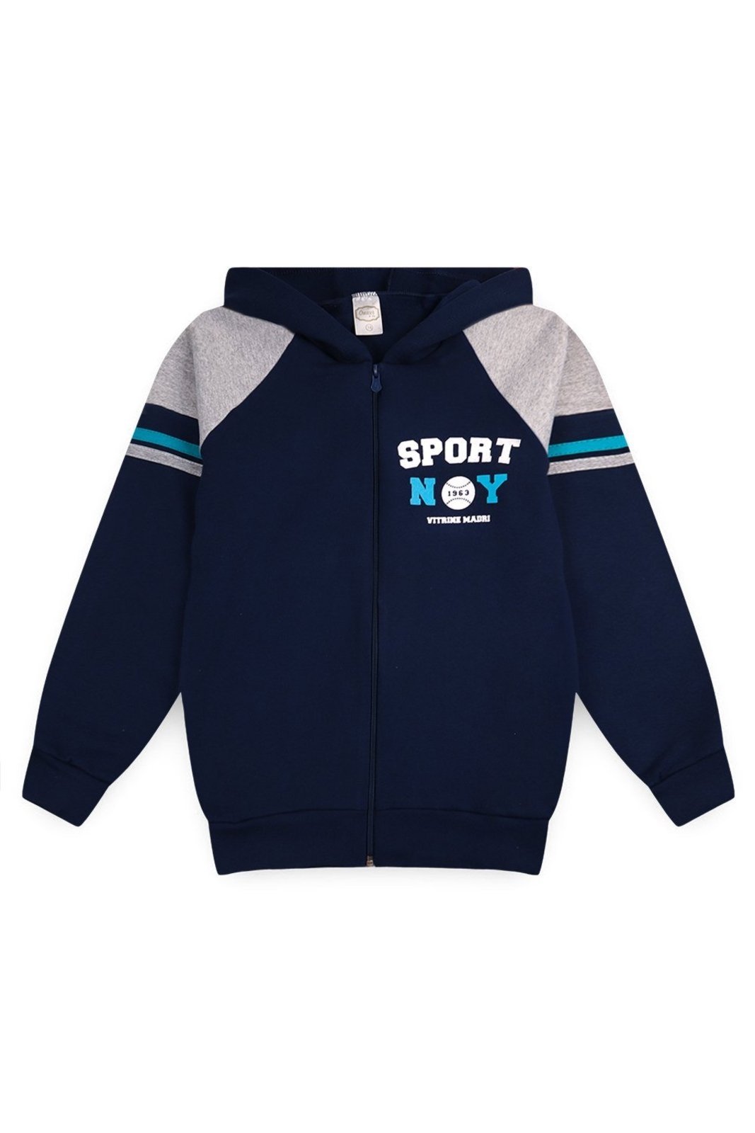 Infantil - Jaqueta Moletom Juvenil Menino c/ Capuz e Zíper Sport NY
