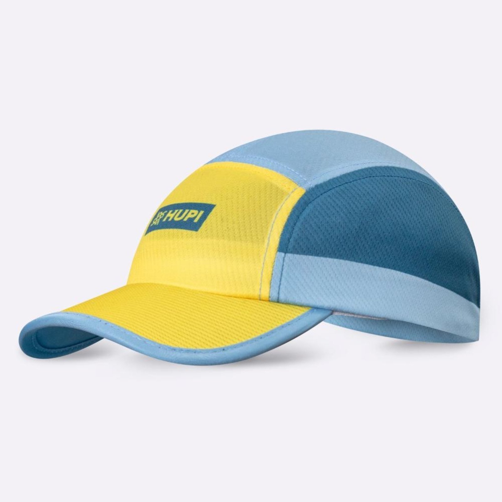 Boné para Corrida HUPI Run Azul/Amarelo Azul