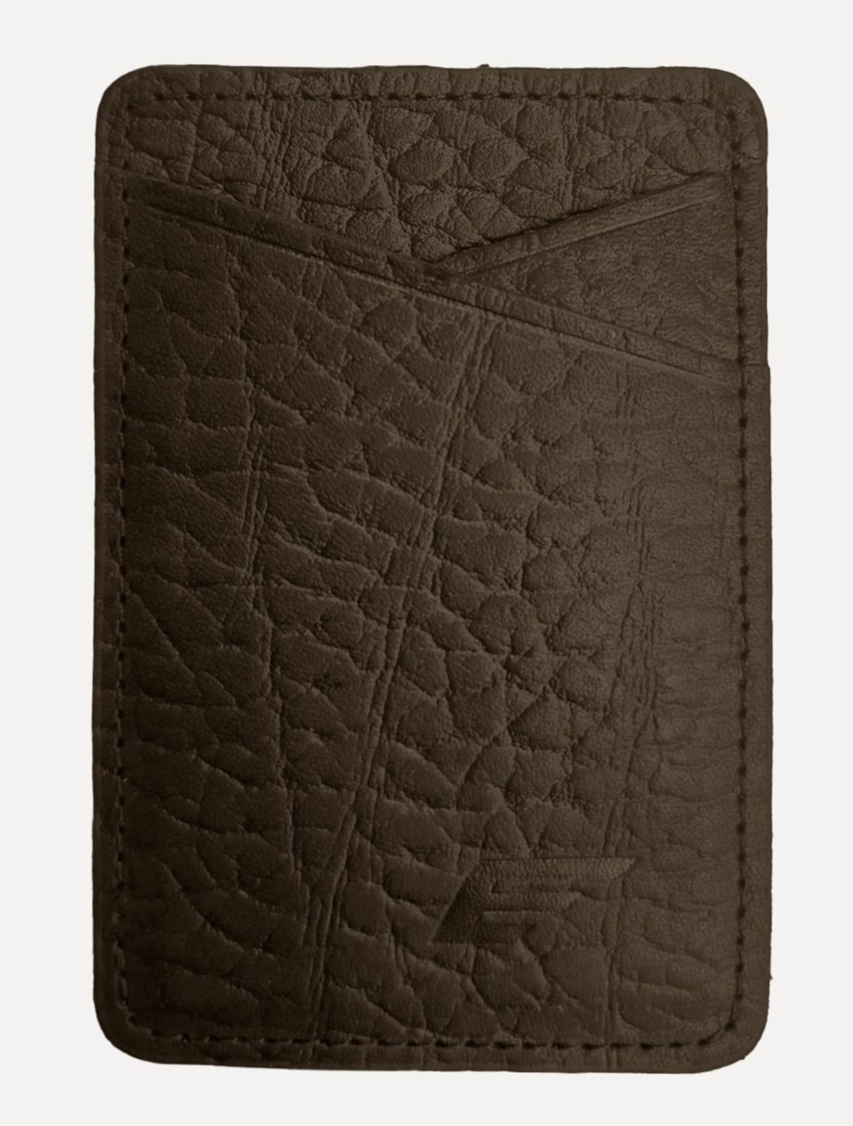 Carteira Ellus Masculina Porta-Cartão Couro Celular Marrom