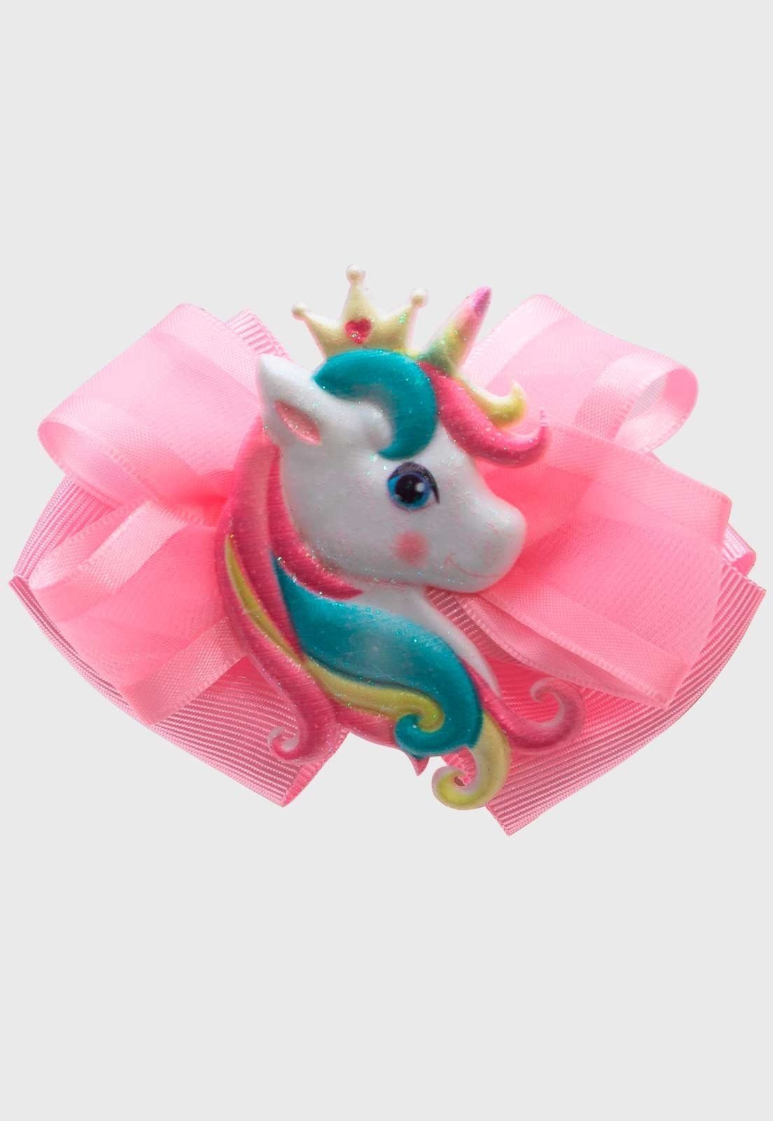Vista 2 Infantil - Presilha Popidi Menina Unicornio Menor rosa Pópidí rosa