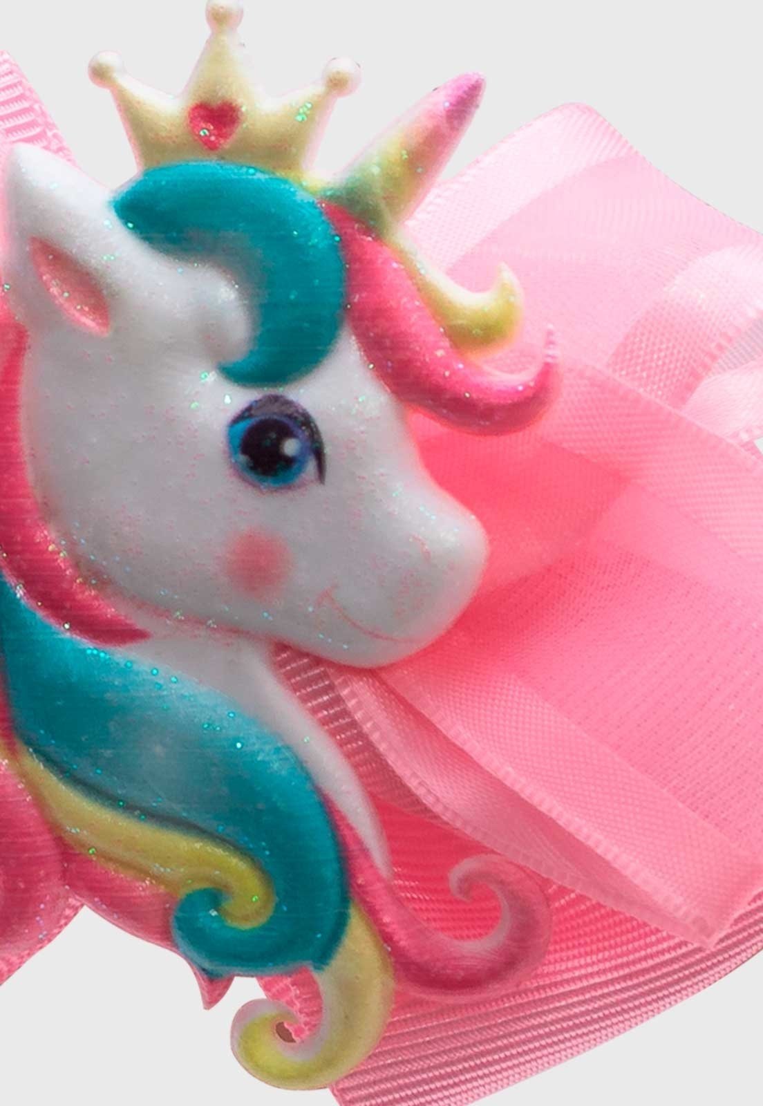Vista 3 Infantil - Presilha Popidi Menina Unicornio Menor rosa Pópidí rosa