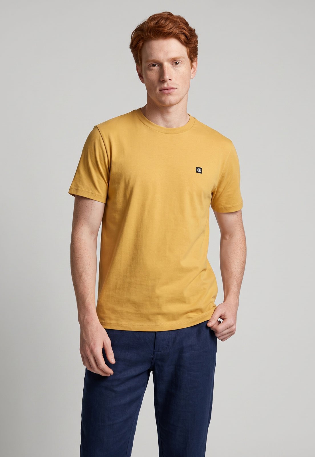 Camiseta Masculina Element Logo Amarela