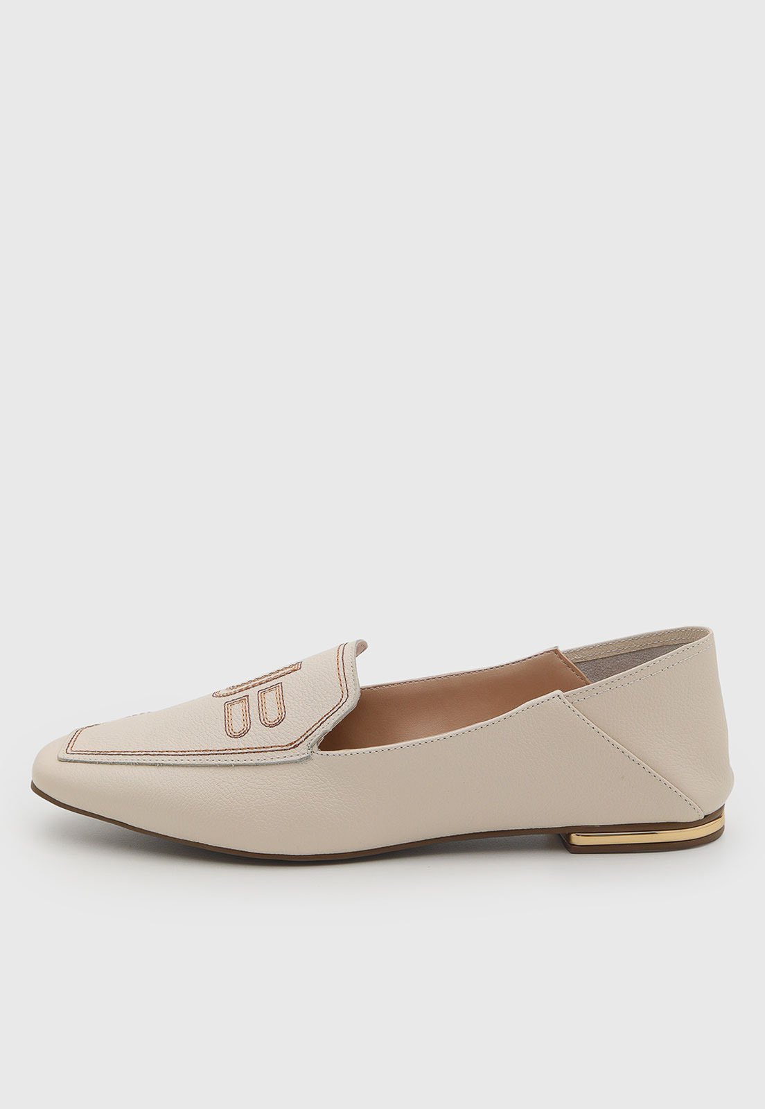 Mocassim Feminino Jorge Bischoff Couro Bege