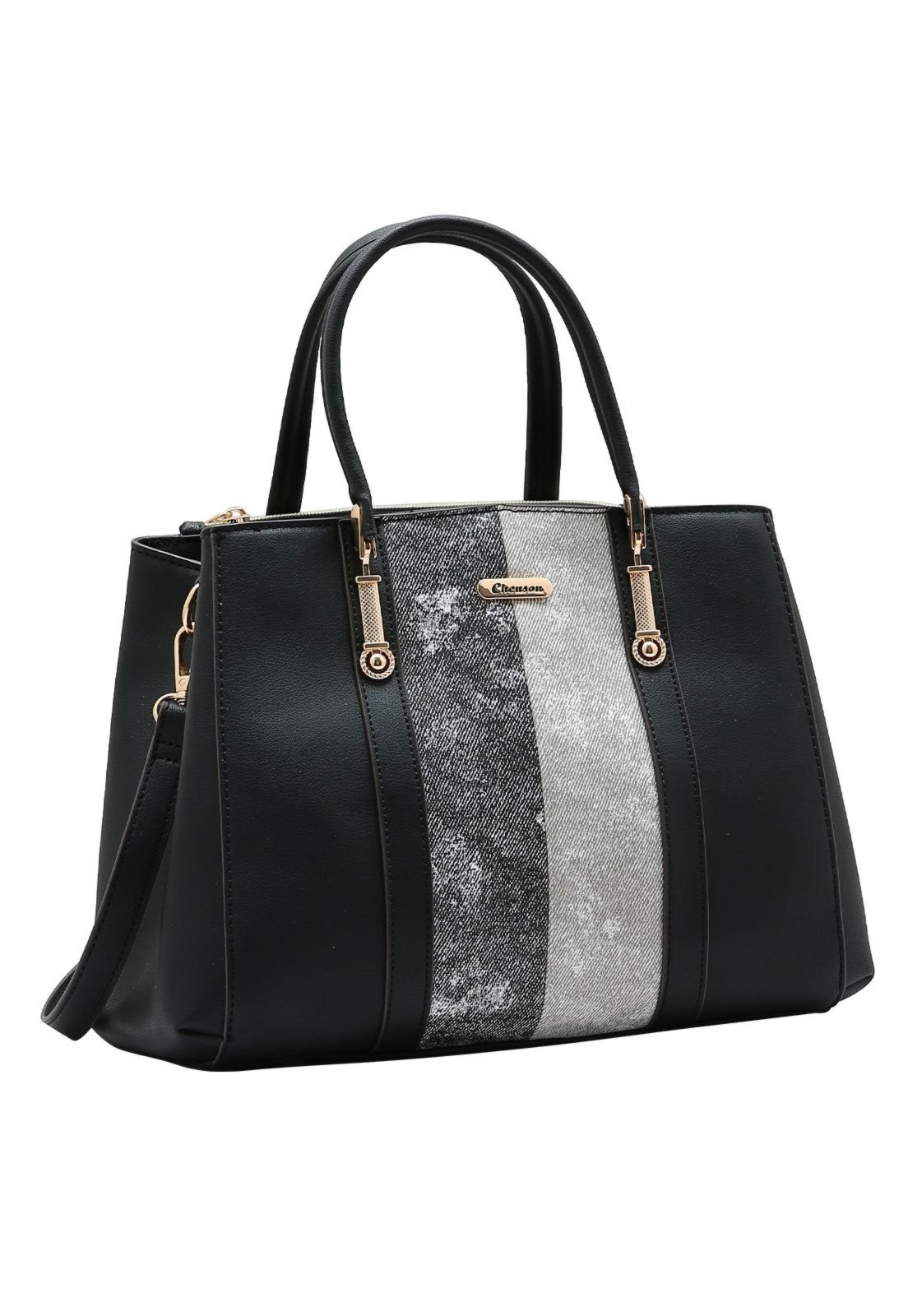Bolsa Feminina Chenson Mix De Texturas 3485268 Preto