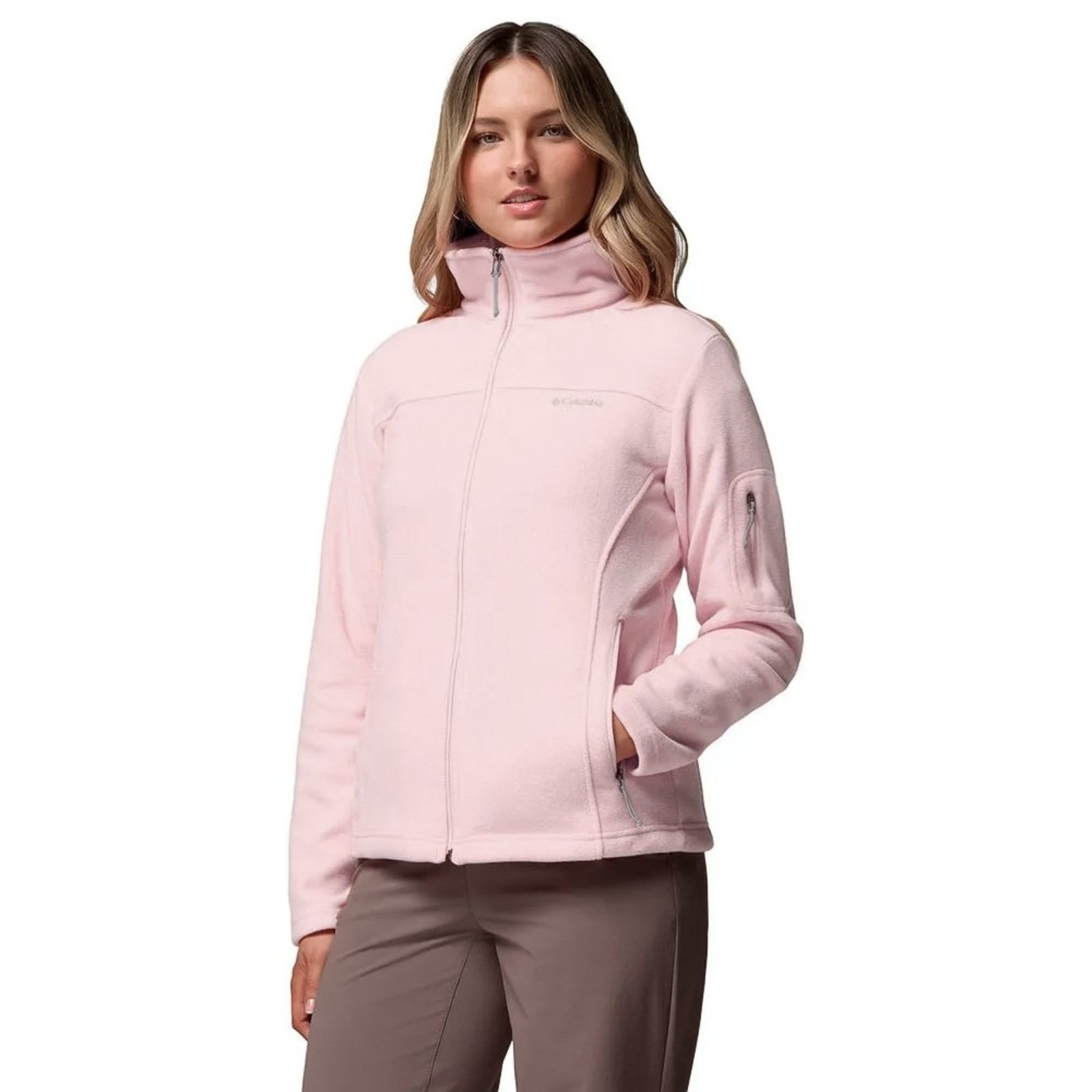 Jaqueta Fleece Columbia Fast Trek II Rosa Claro Feminino