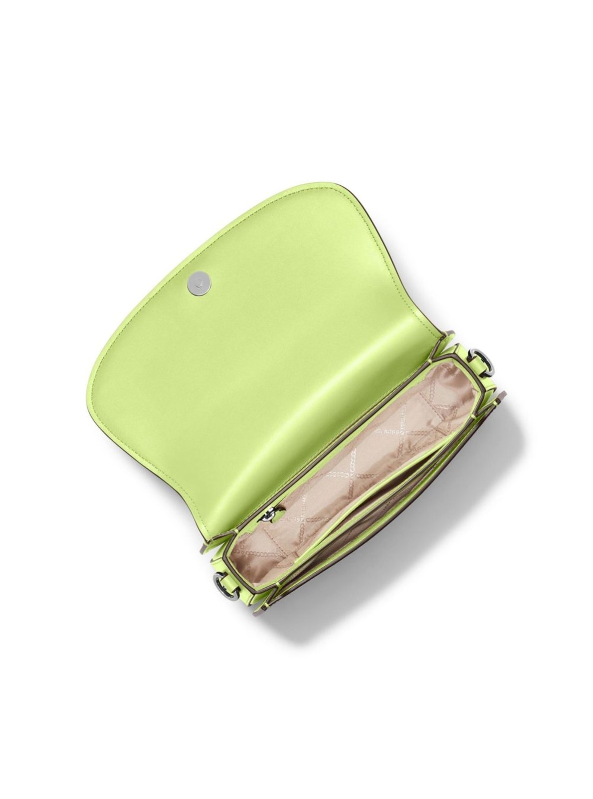 Vista 3 Bolsa Transversal Mila Média De Couro 30S3simm8l388 Michael Kors verde Michael Kors verde
