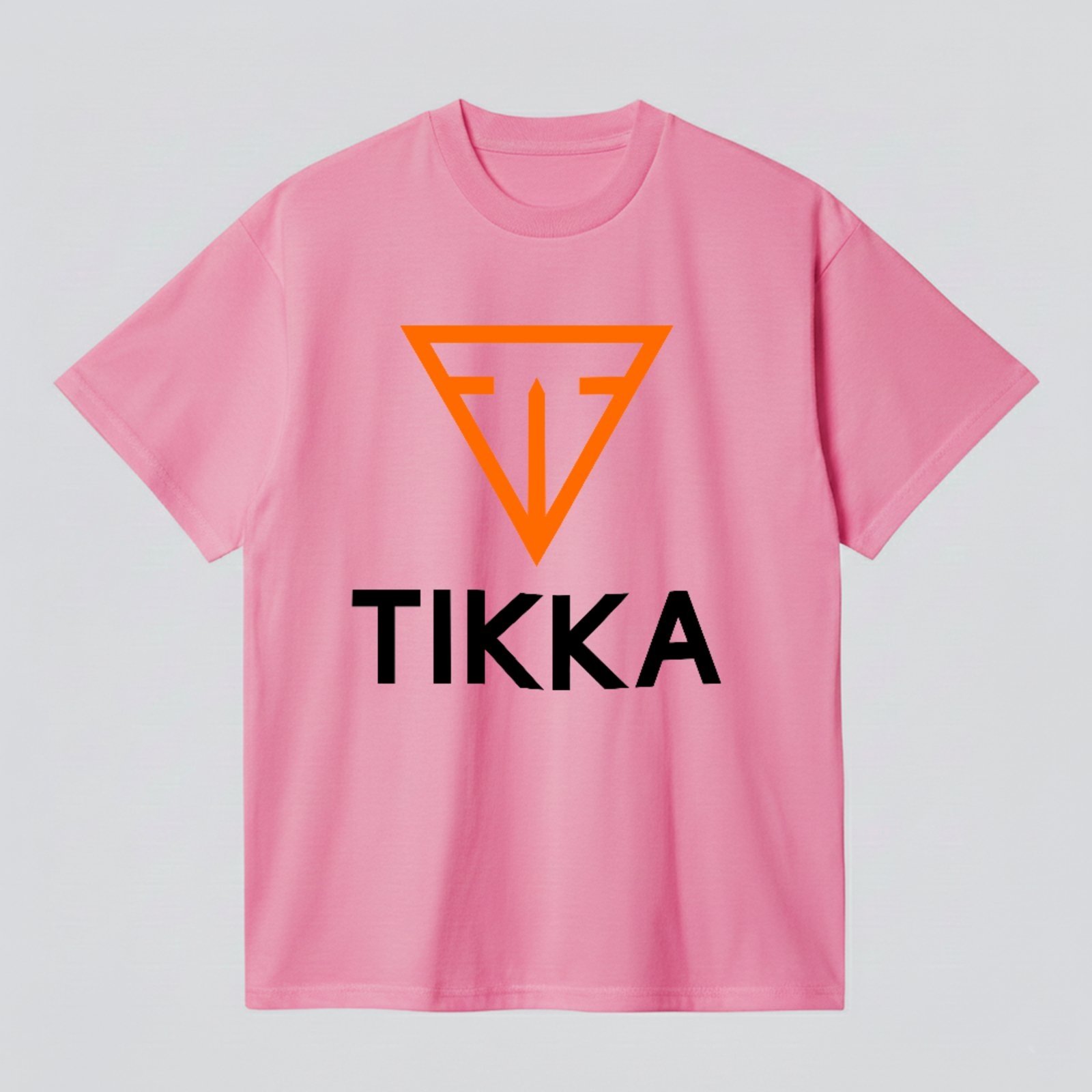 Camiseta Básica Tikka Design Minimal Streetwear Premium Rosa