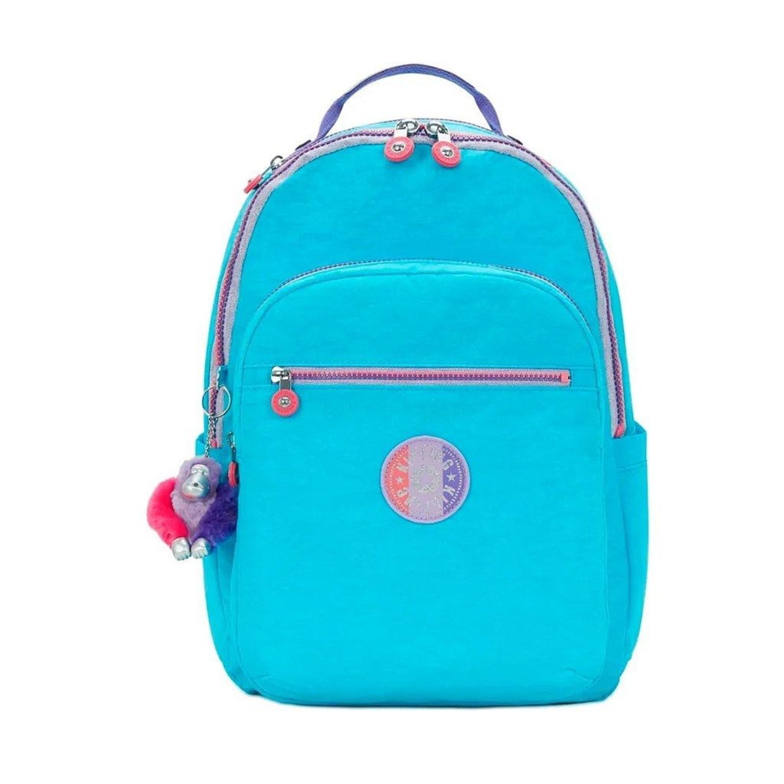 Vista 2 Mochila Kipling Seoul Galaxy Turq FC azul Kipling azul