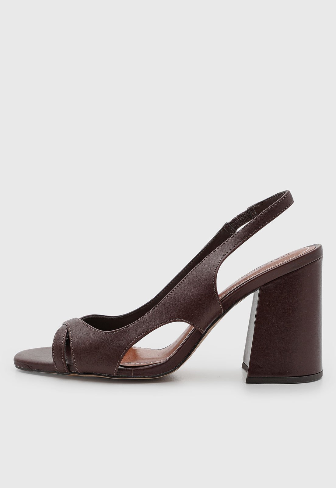 Scarpin Feminino Santa Lolla Couro Salto Alto Marrom
