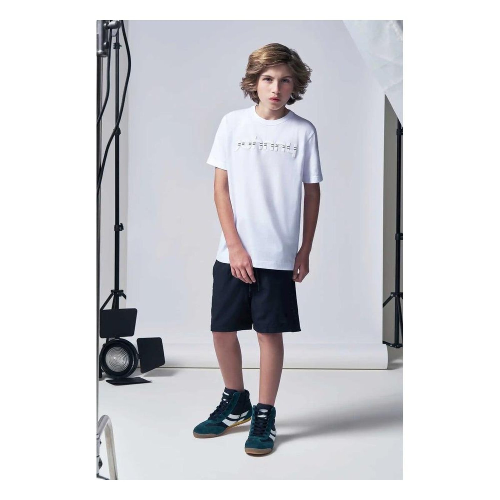 Infantil - Bermuda Menino Preto Johnny Fox 10 Preto
