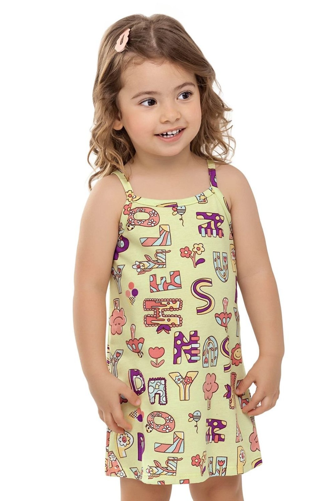 Infantil - Vestido Alças Menina Lúdico Elian Verde