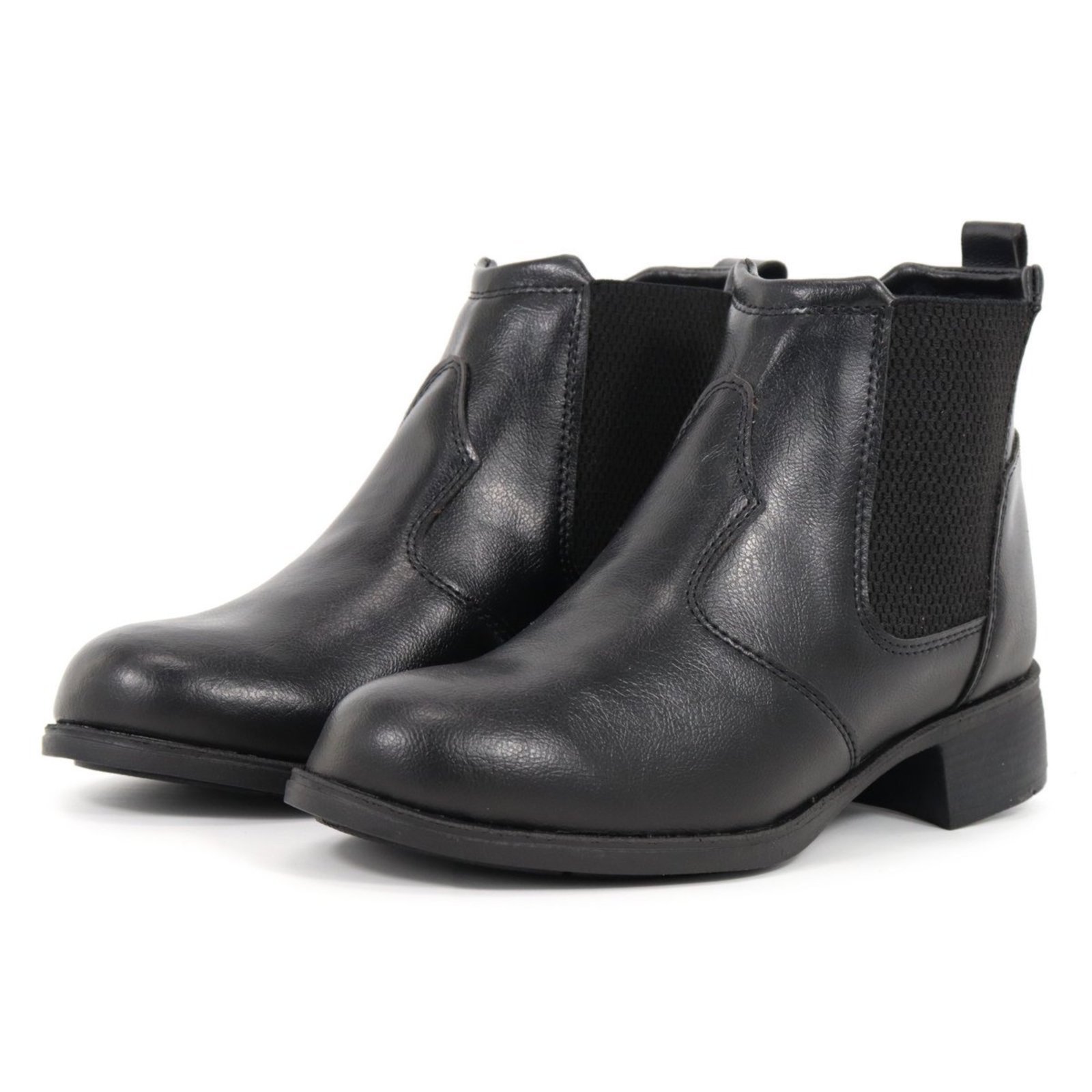 Bota Casual Cano Curto Feminina Confortavel Dia Dia Preta