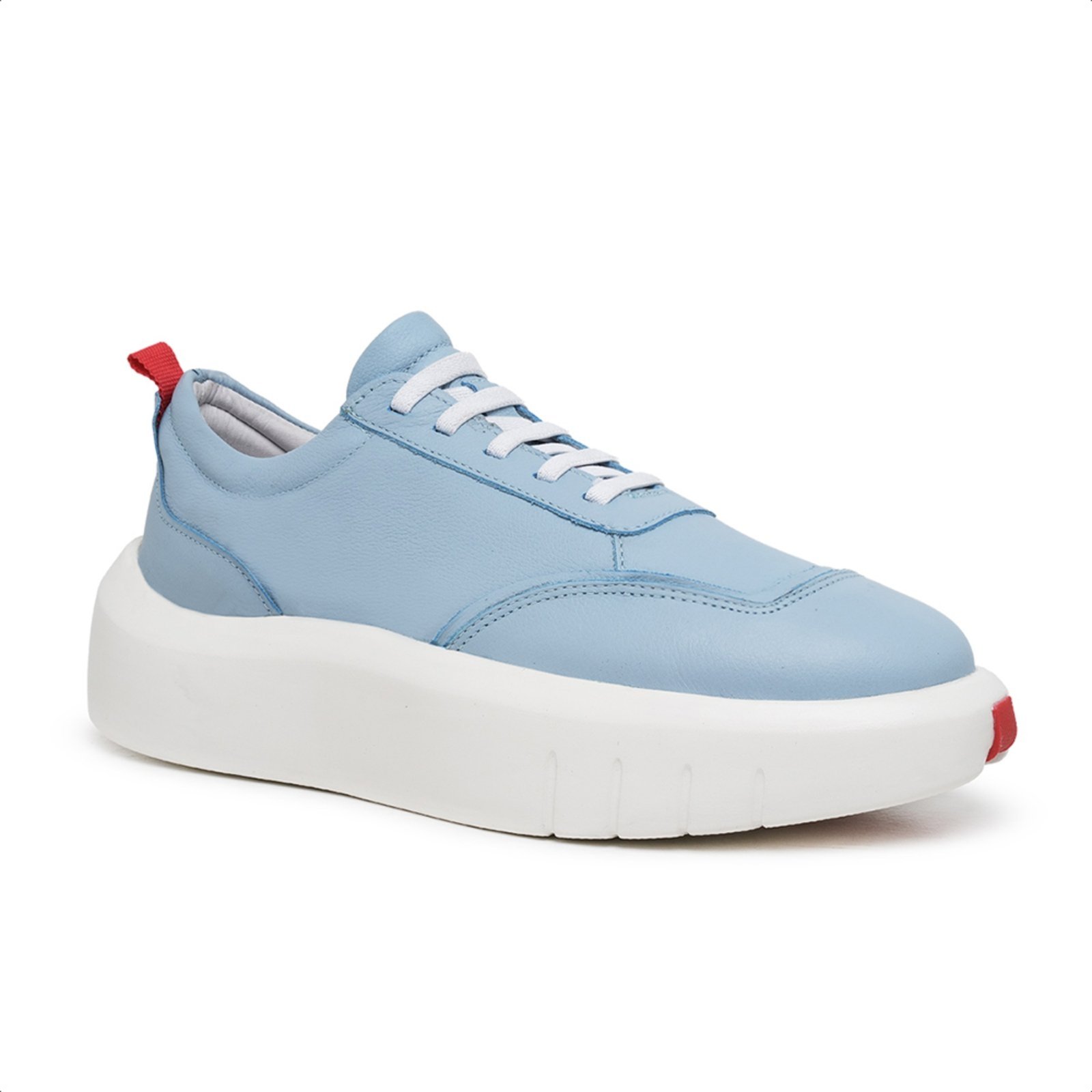 Tênis Casual Masculino Malbork em Couro Azul 22000AZ