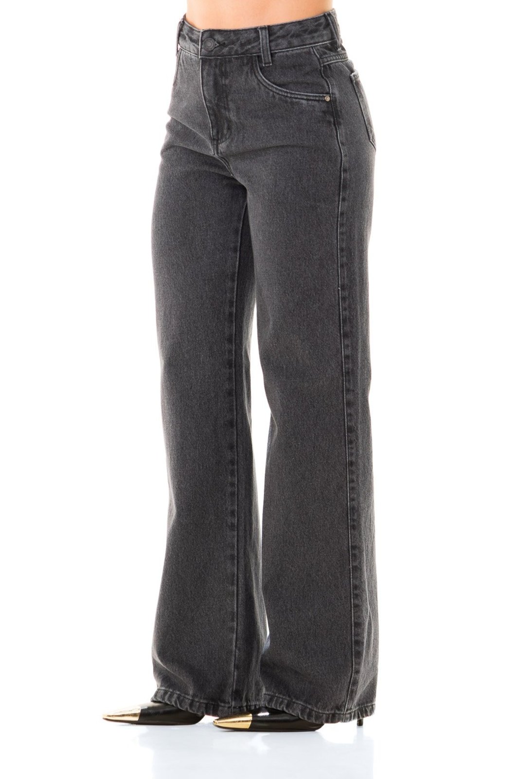 Calça Jeans Feminina Arauto Wide Leg