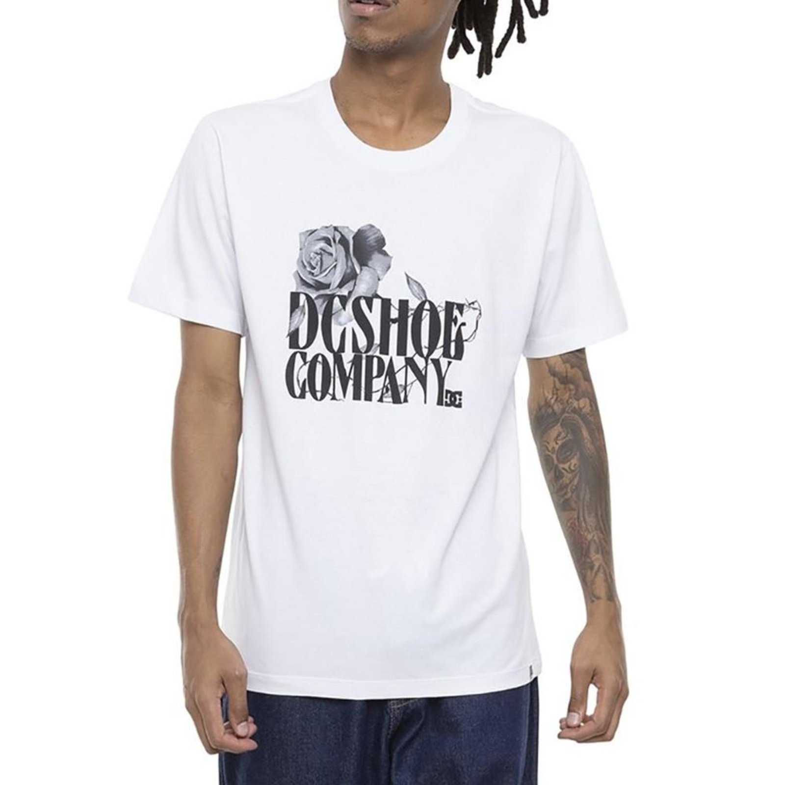 Camiseta DC Shoes Fanatic Masculina Branco