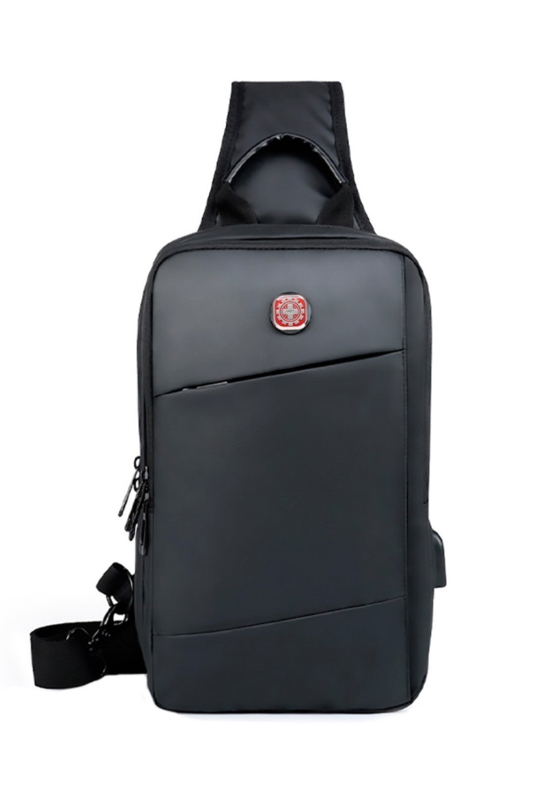Shoulder Bag Crossgear Transversal Antifurto Impermeável Usb PRETA