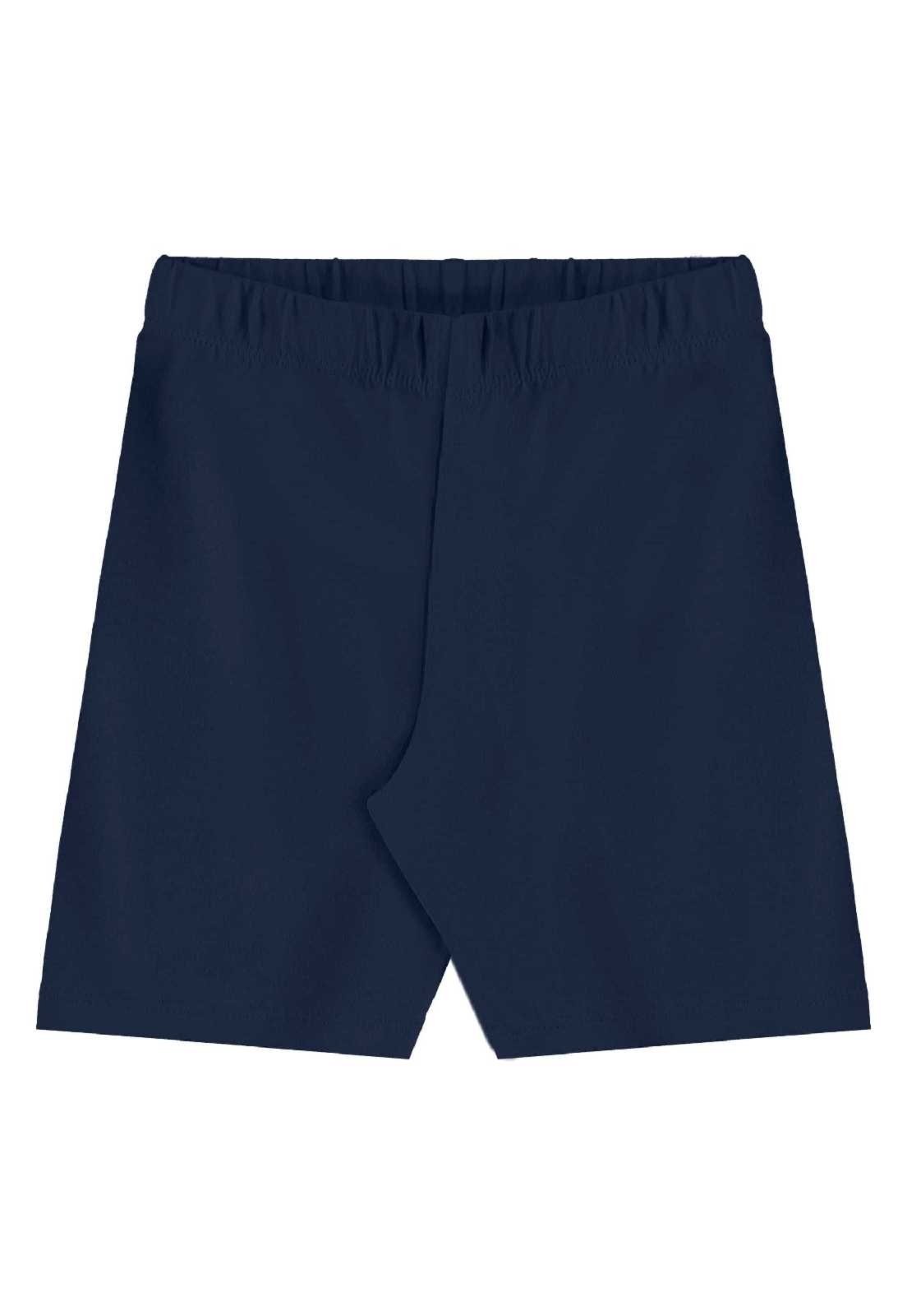 Infantil - Bermuda Ciclista para Menina Bee Loop Azul