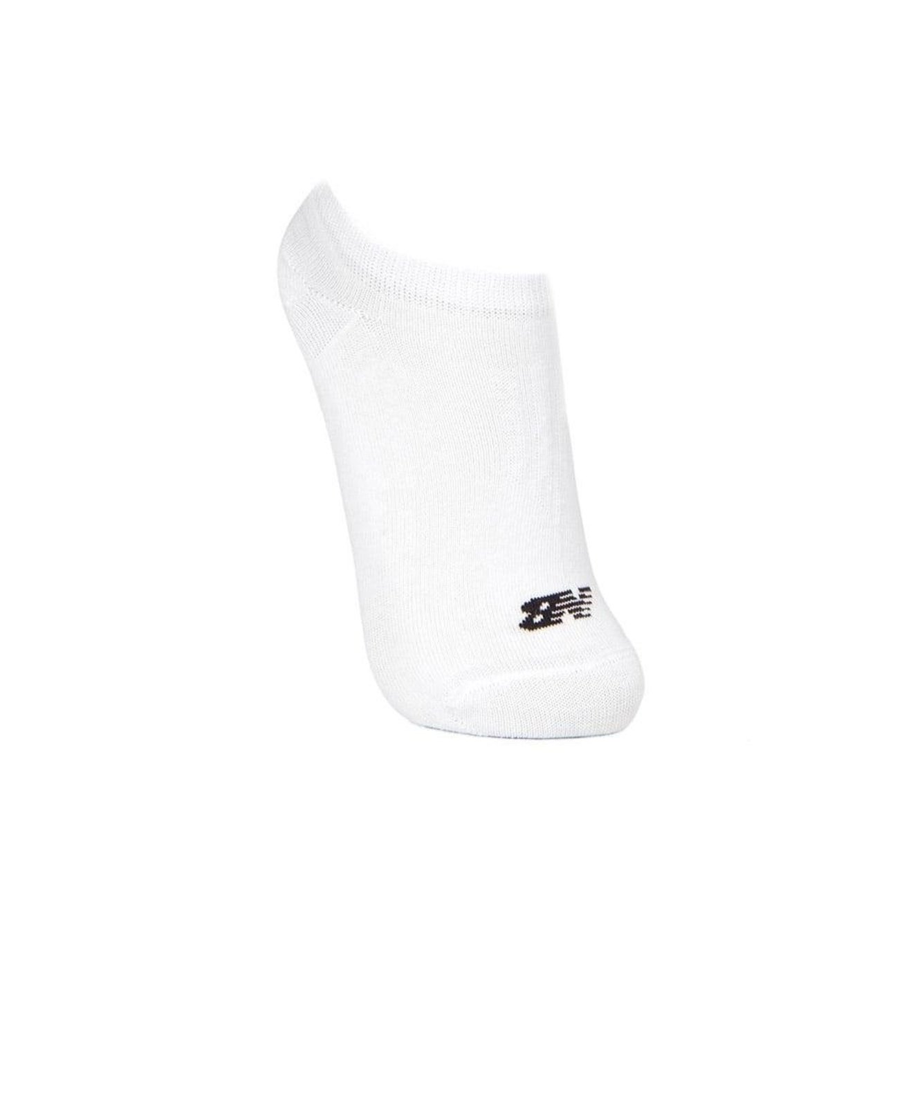 Meia Cano Curto New Balance 3 Pares Branco Incolor