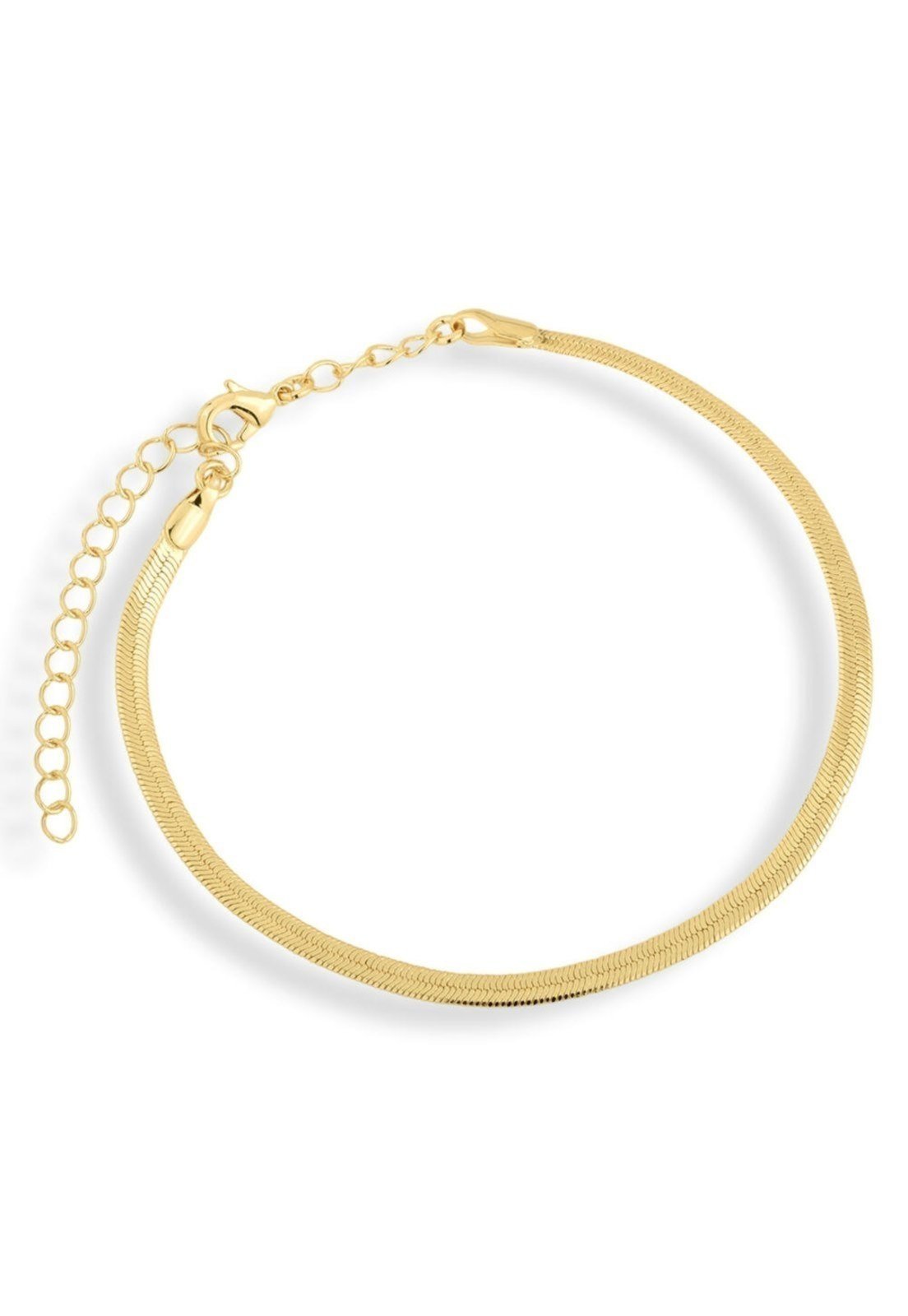 Vista 2 Pulseira Semijoia Laminada Fita 3Mm Banhado A Ouro 18K Pu STORE ORA SEMIJOIAS dourado