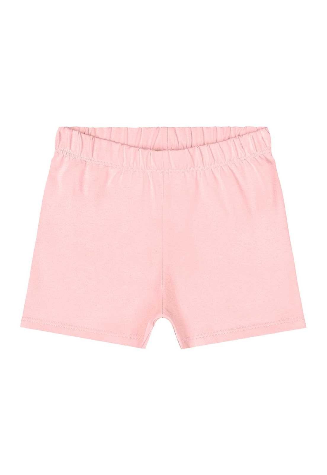 Infantil - Short em Cotton Quimby Rosa