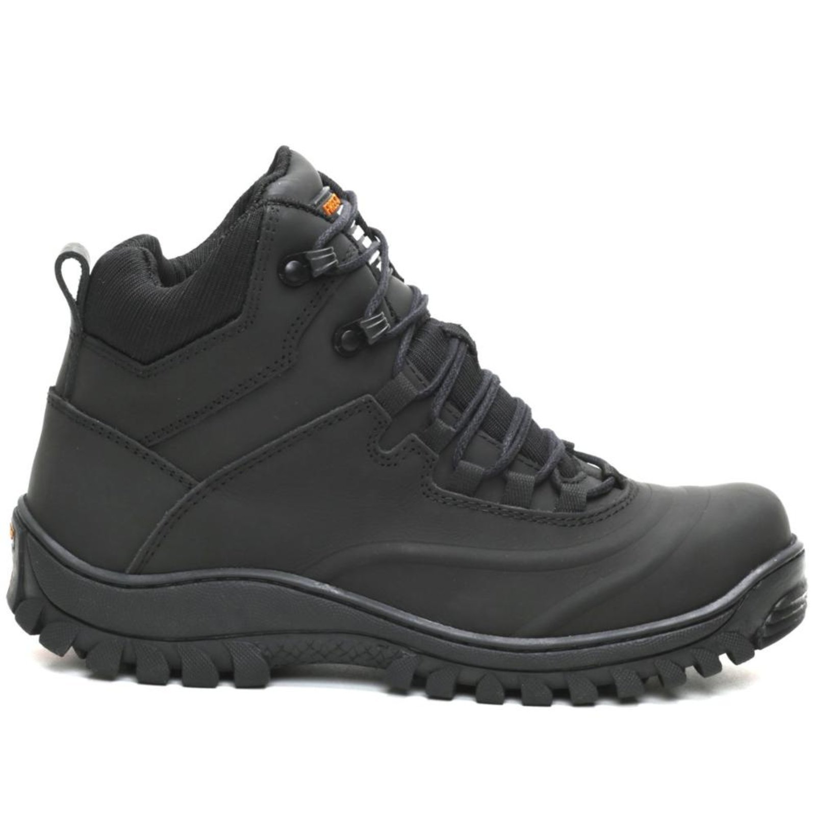 Bota Adventure Couro Masculina Cadarço Cano Médio Café 35 Cinza