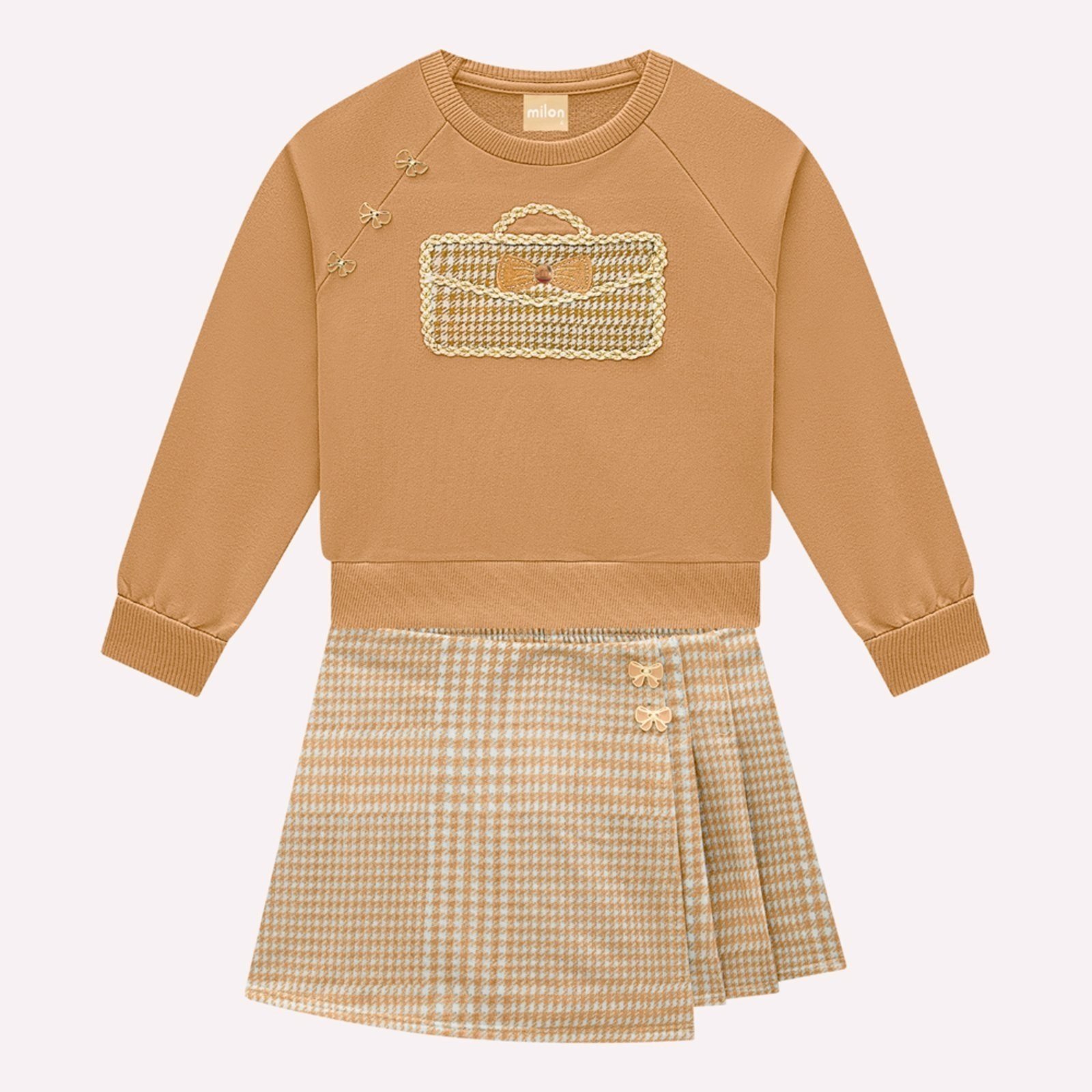 Infantil - Conjunto Menina Bordado Milon
