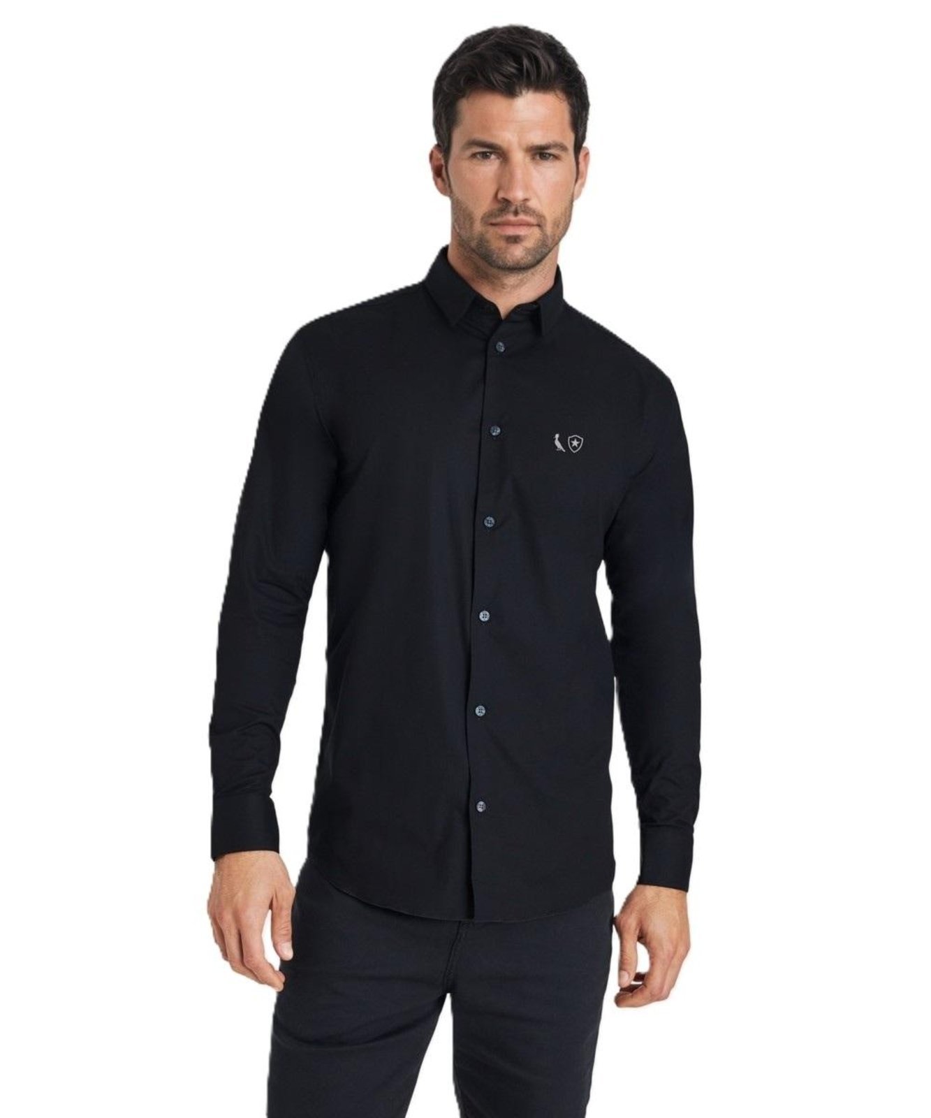 Vista 2 Camisa Enxuto Botafogo Reserva preto Reserva preto