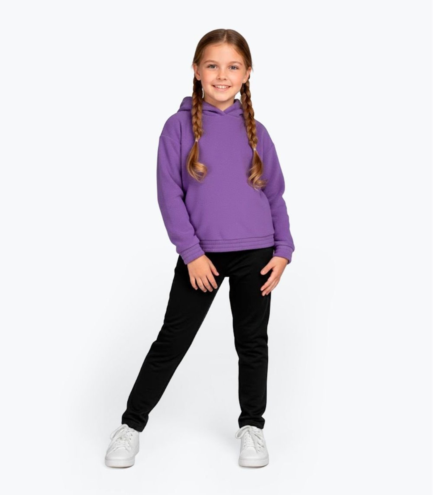 Infantil - Conjunto Blusão Com Legging Menina Rovi Roxo