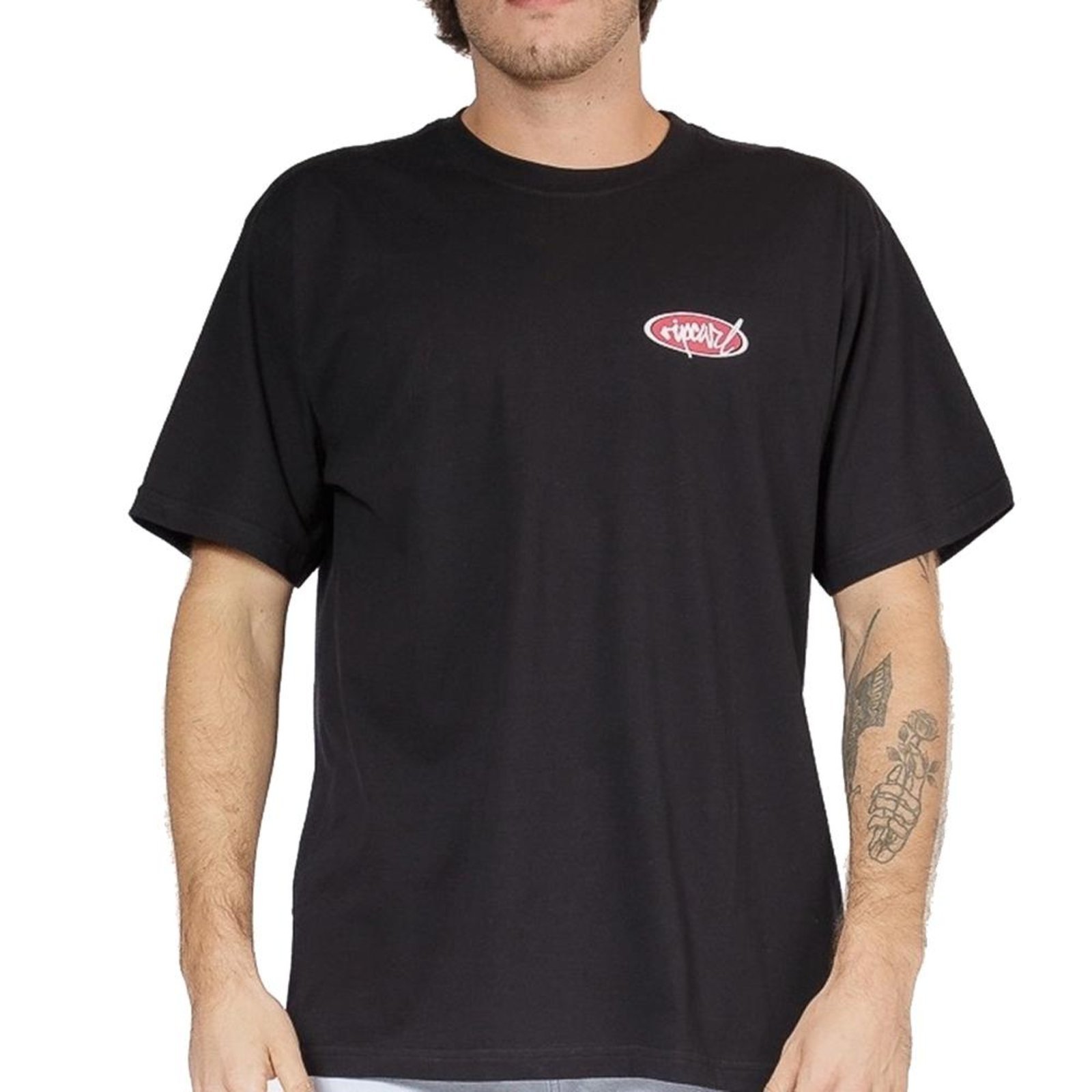 Camiseta Rip Curl Front Script GM SM26 Masculina Black