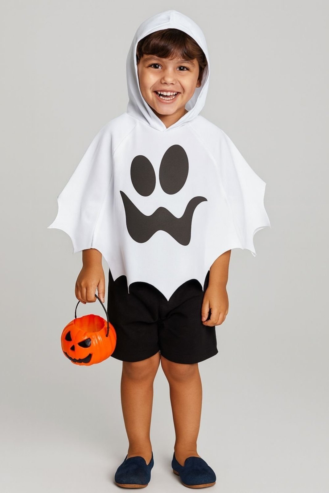 Infantil - Fantasia Bem Vestir Capa Fantasma Halloween