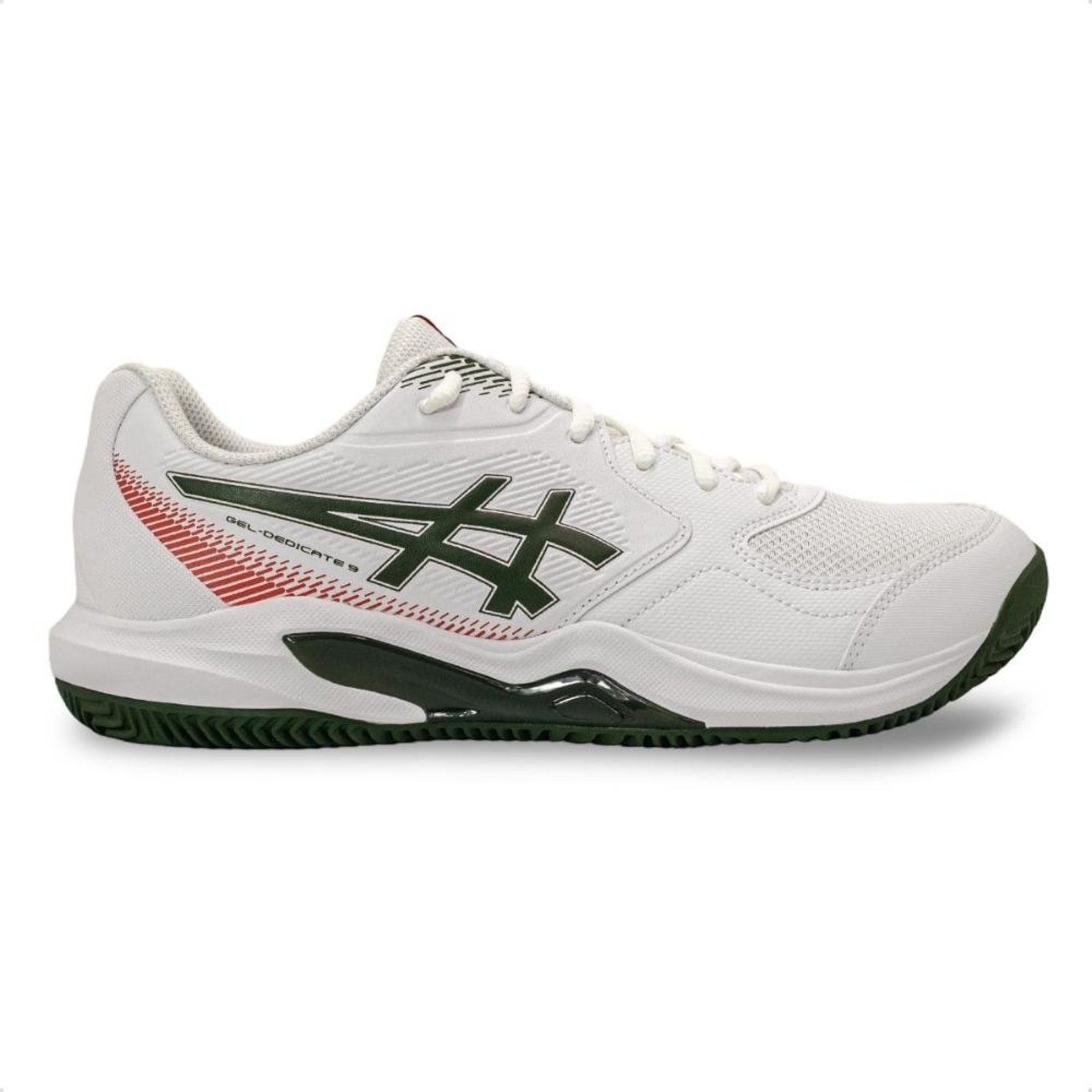 Tênis Asics Masculino Gel-Dedicate 9 Clay Quadra Branco