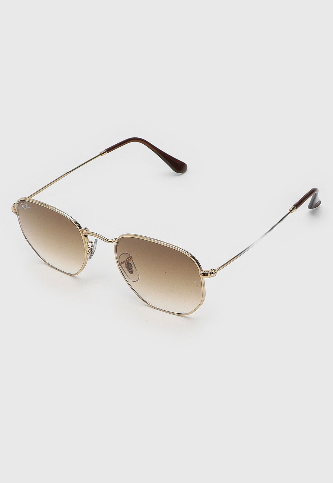 Óculos de Sol Ray-Ban Hexagonal Dourado