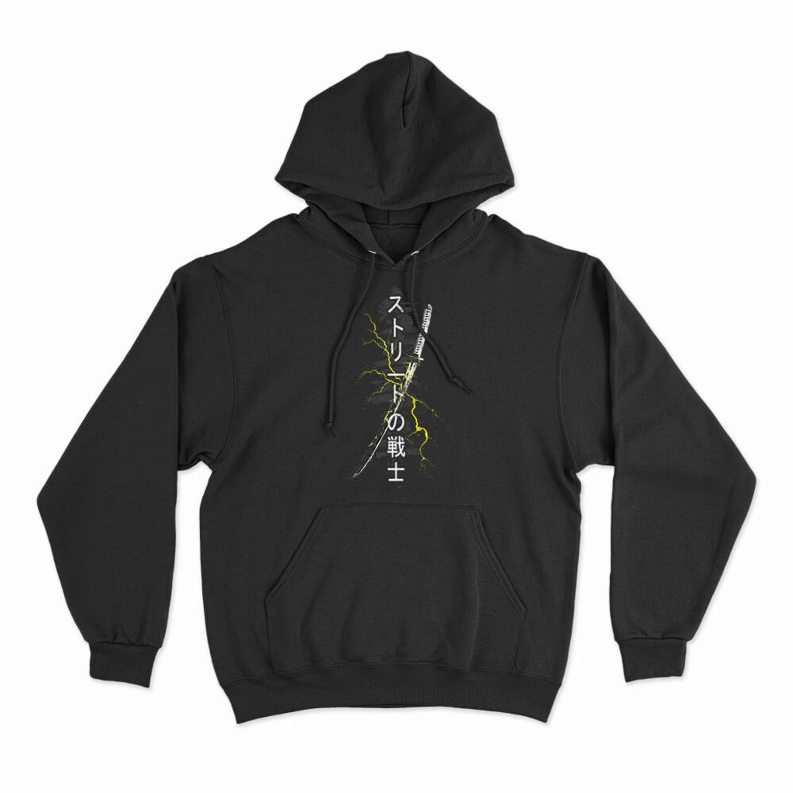 Moletom Com Capuz Lightning Sword - Preto - Casual - Studio Geek