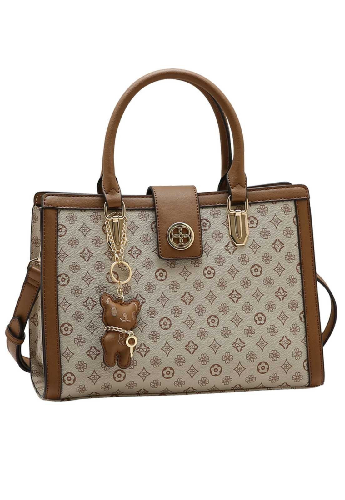 Bolsa Feminina Chenson Mão Classic Monograma 3485776 Natural