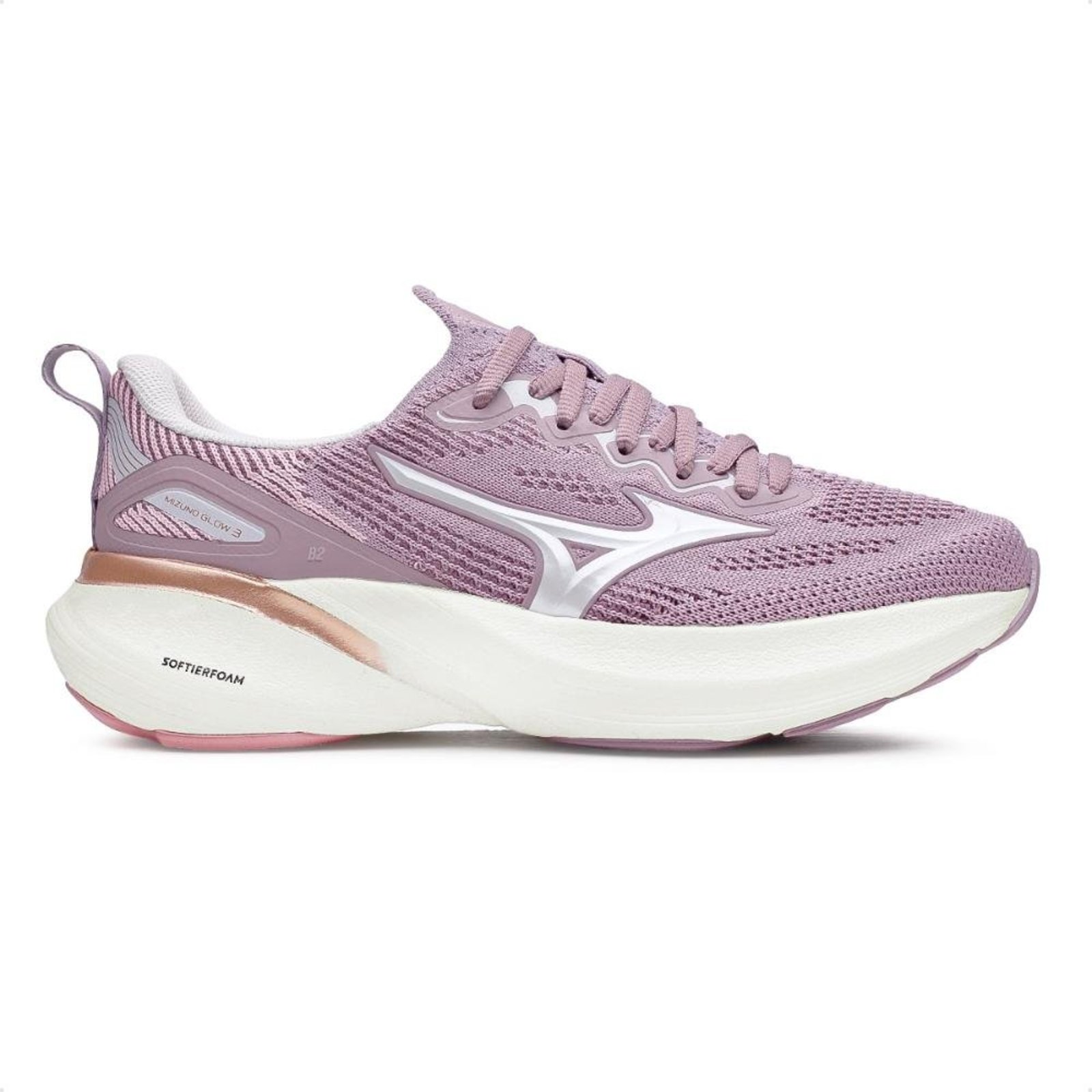 Tenis Mizuno Glow 3 Feminino Roxo