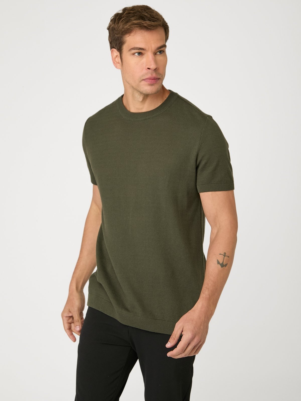 Camiseta Tricot Carré Verde Estonado