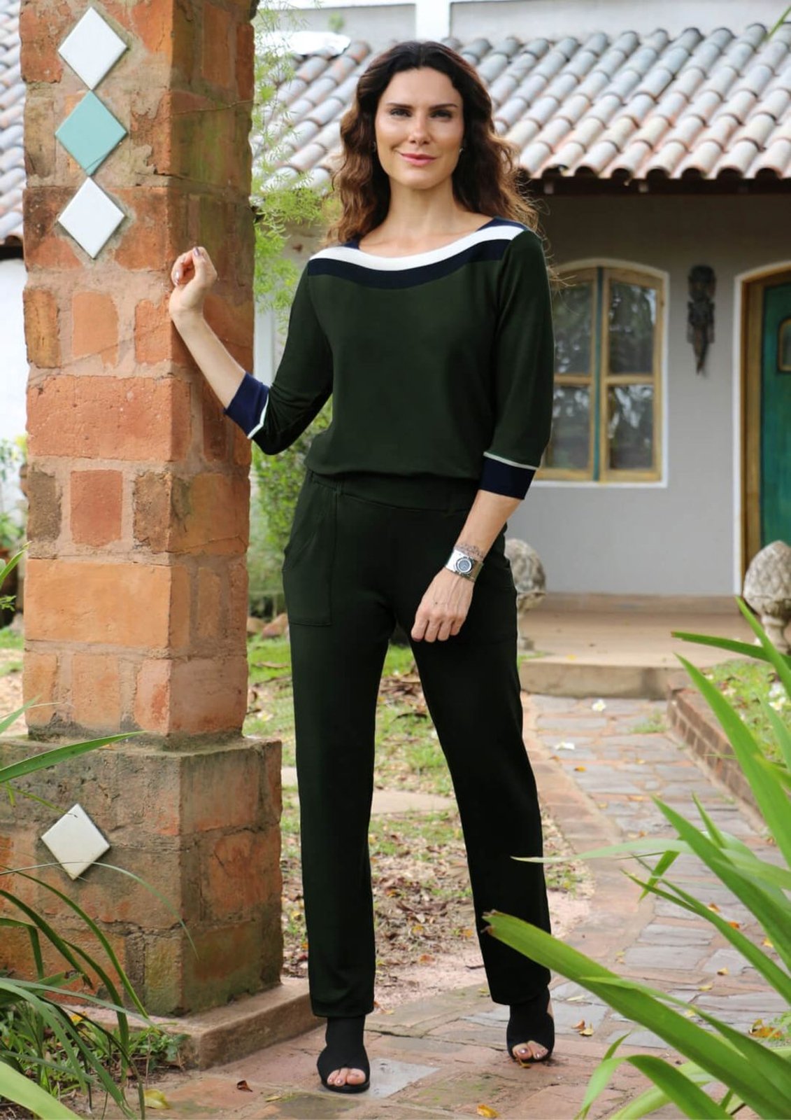 Calça Pau a Pique Básica Moletinho Verde VERDE – M Pau a Pique