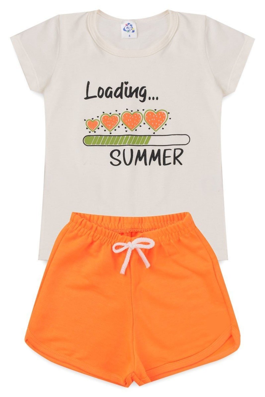Infantil - Conjunto de Verão para Menina Blusa e Shorts - GKS