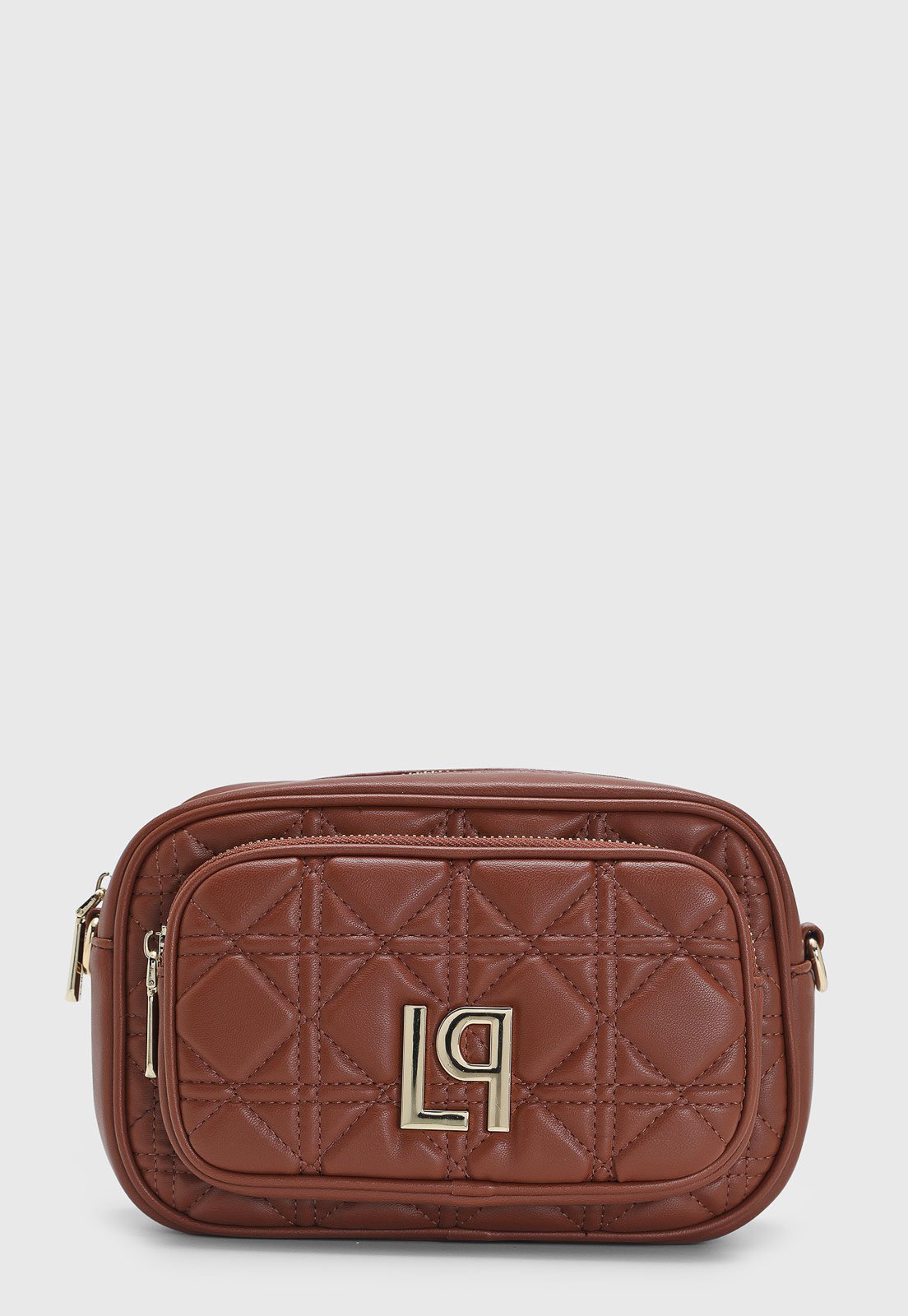 Bolsa Feminina Lança Perfume Matelassê Marrom