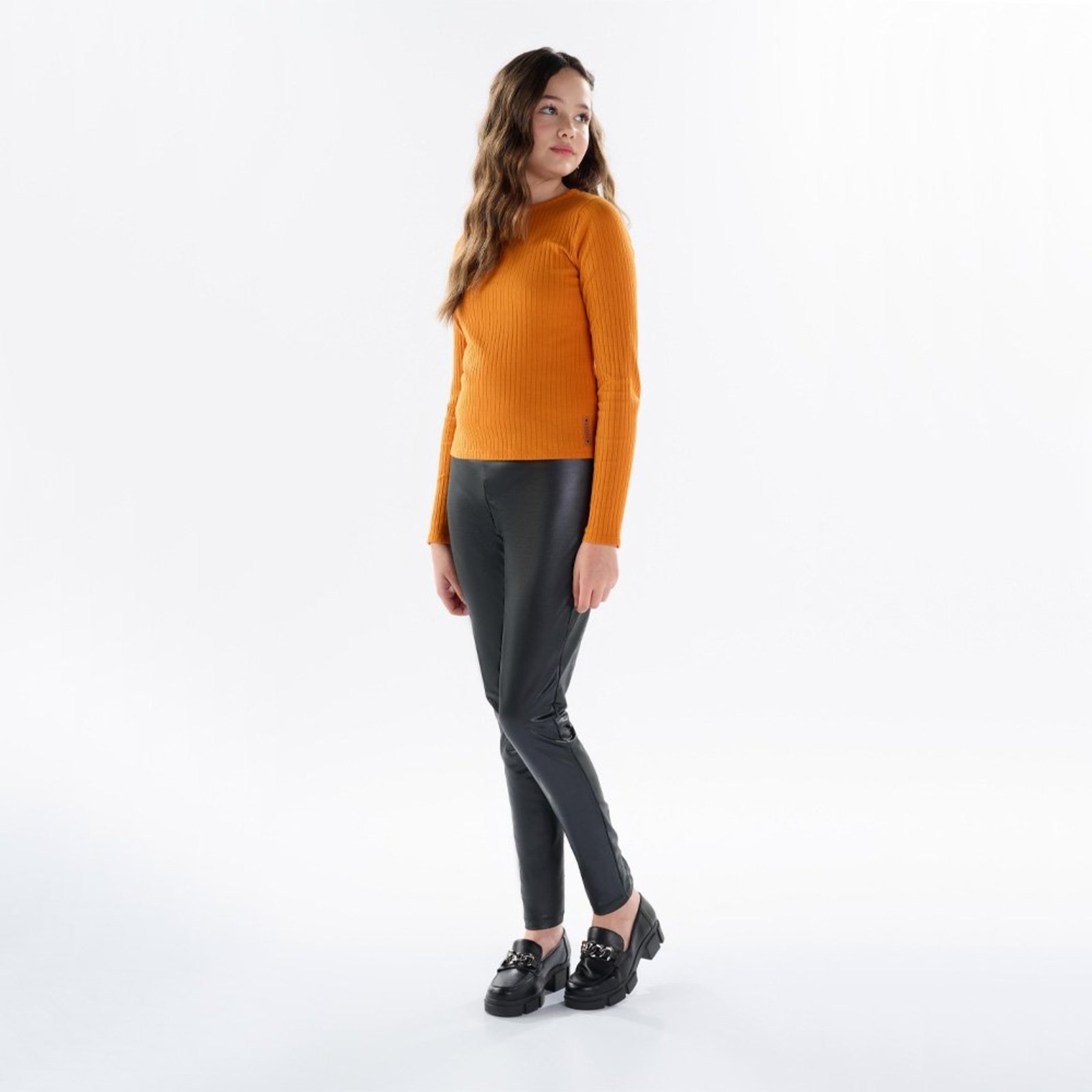 Infantil - Blusa Juvenil Menina - Ferrugem - 50402-1086 Laranja